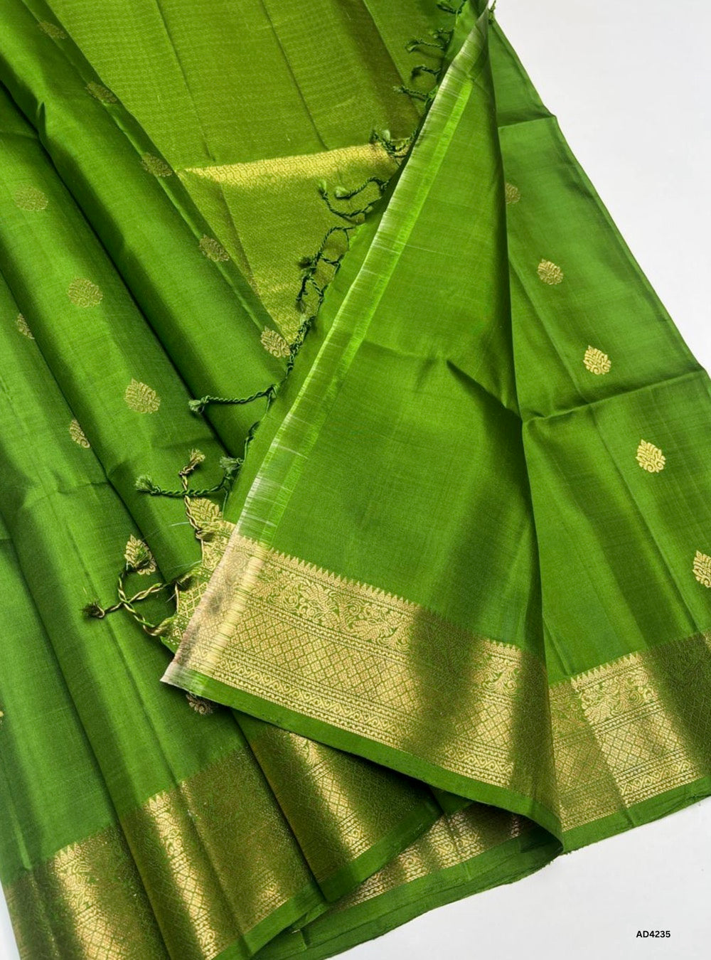 Green - Kanchi Border Soft Silk Saree