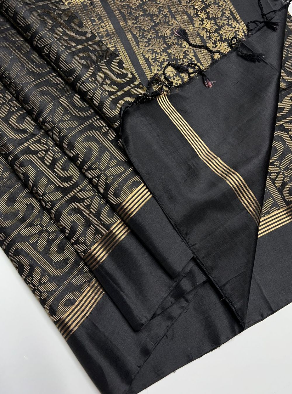 Black - Soft Silk Saree