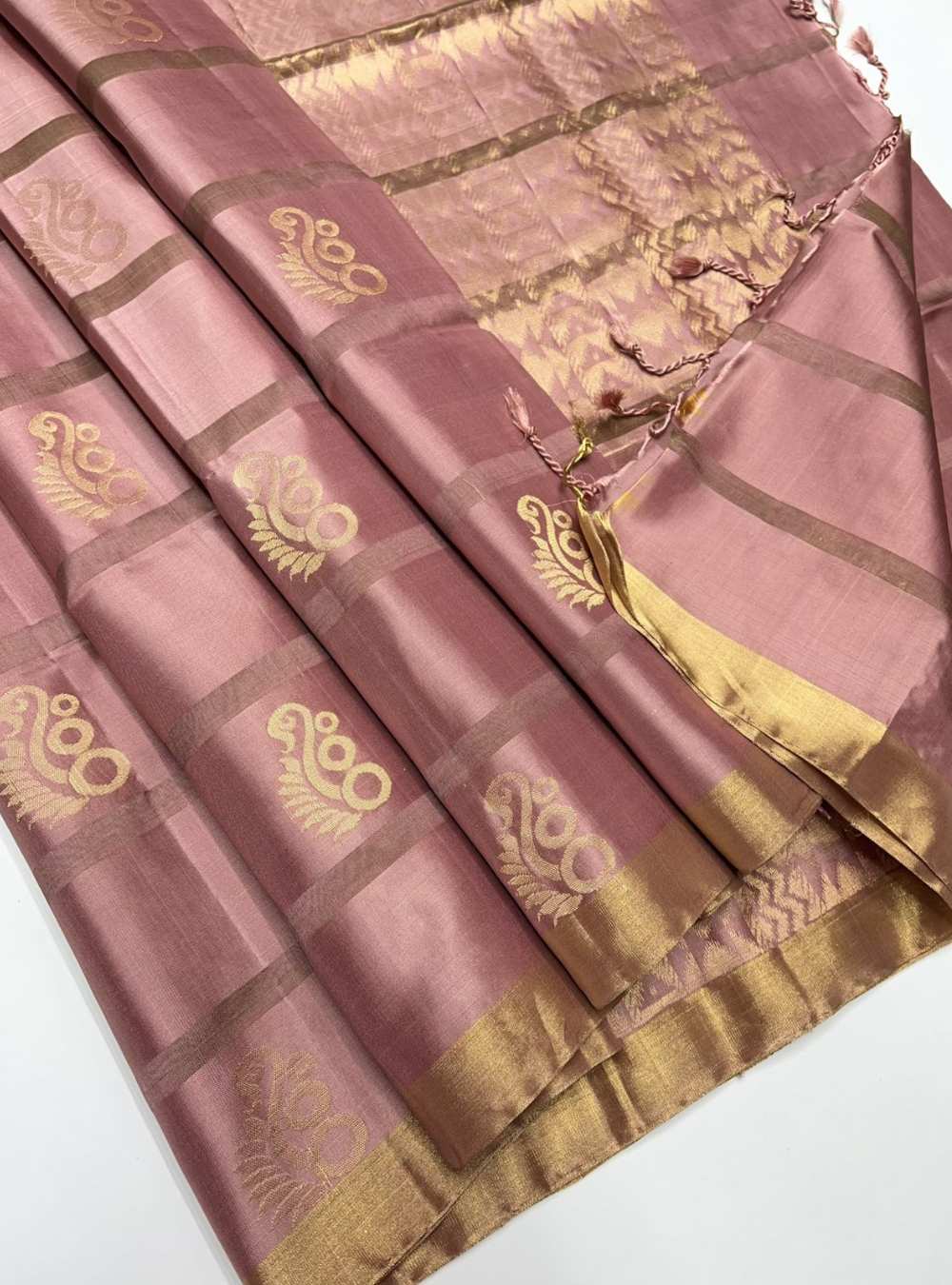 Dusty Peach - Soft Silk Saree