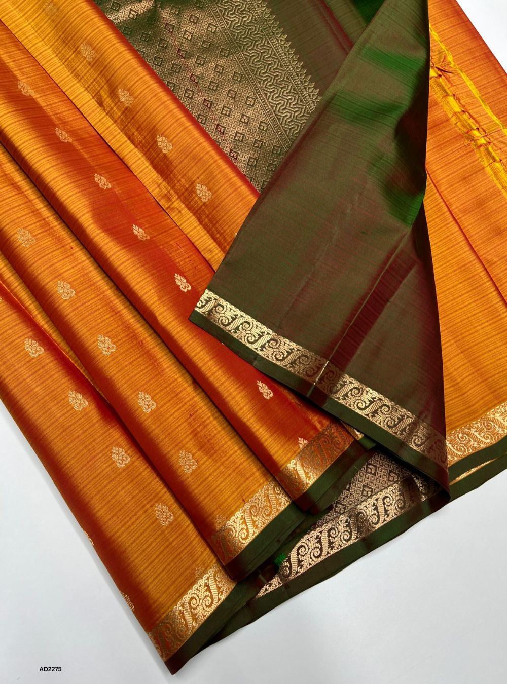 Mango Yellow & Green - Soft Silk Saree