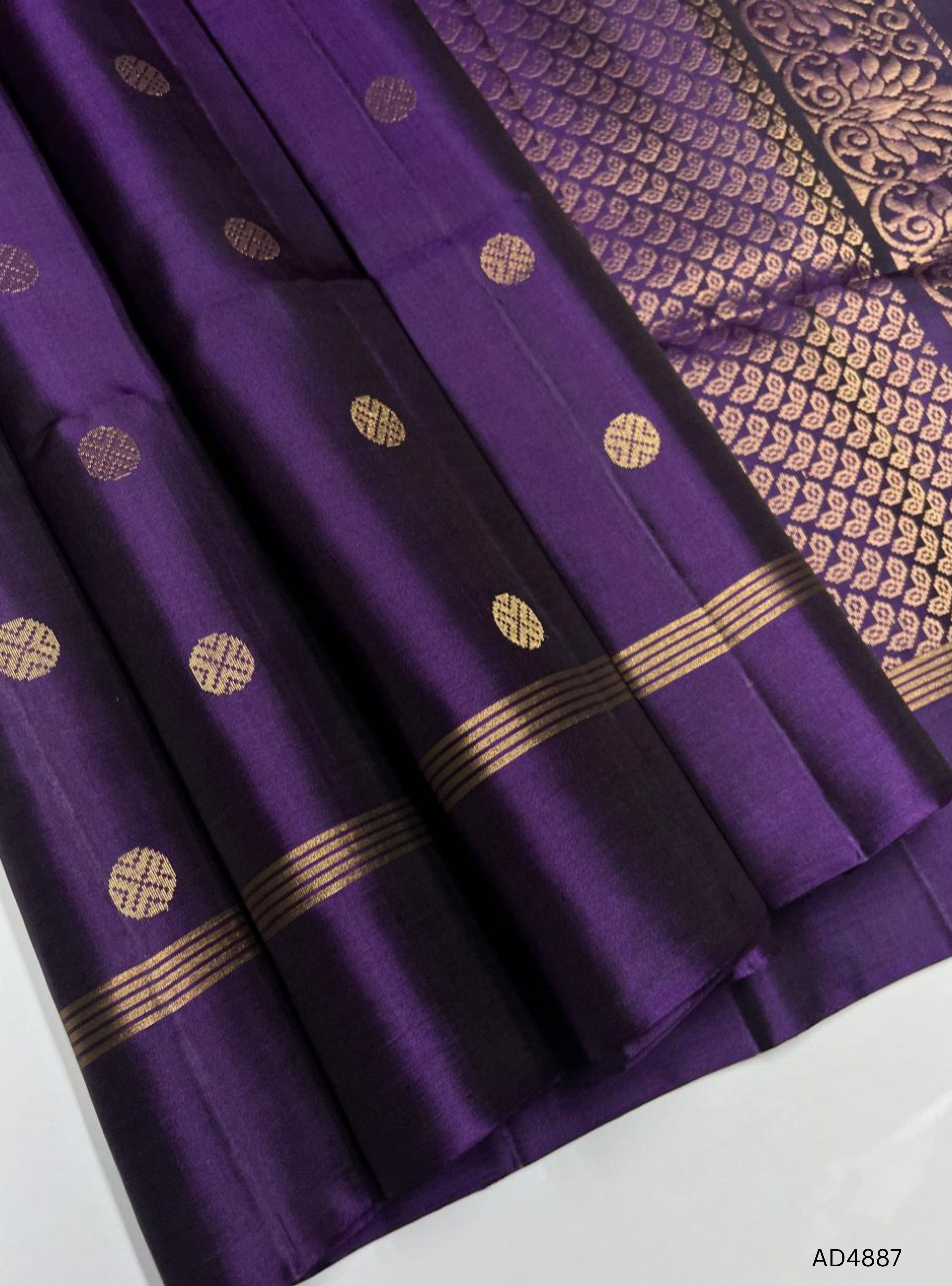 Purple - Soft Silk Saree