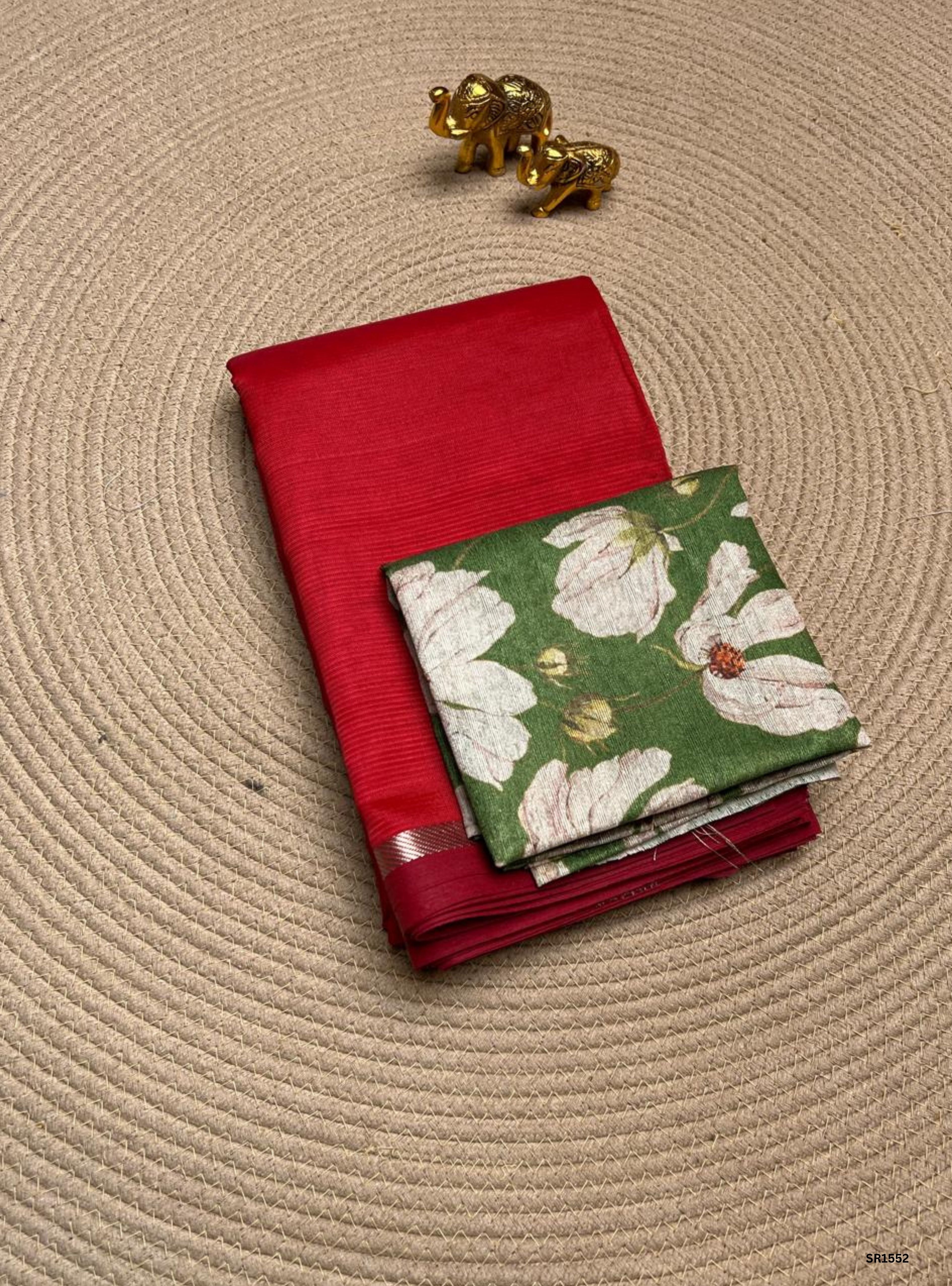 Red - Mangalagiri Silk Cotton Saree