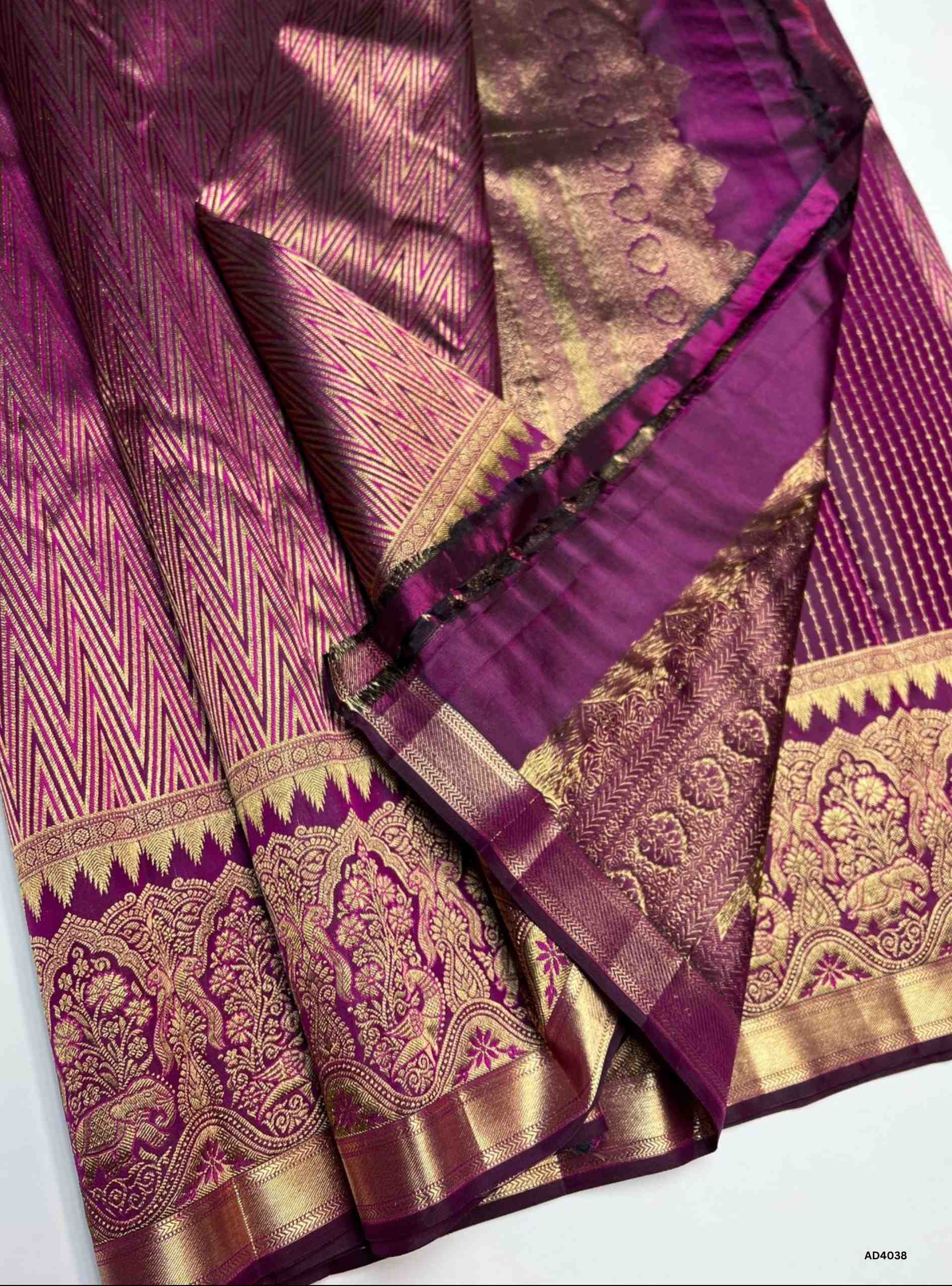 Magenta - Kanjeevaram Bridal Saree
