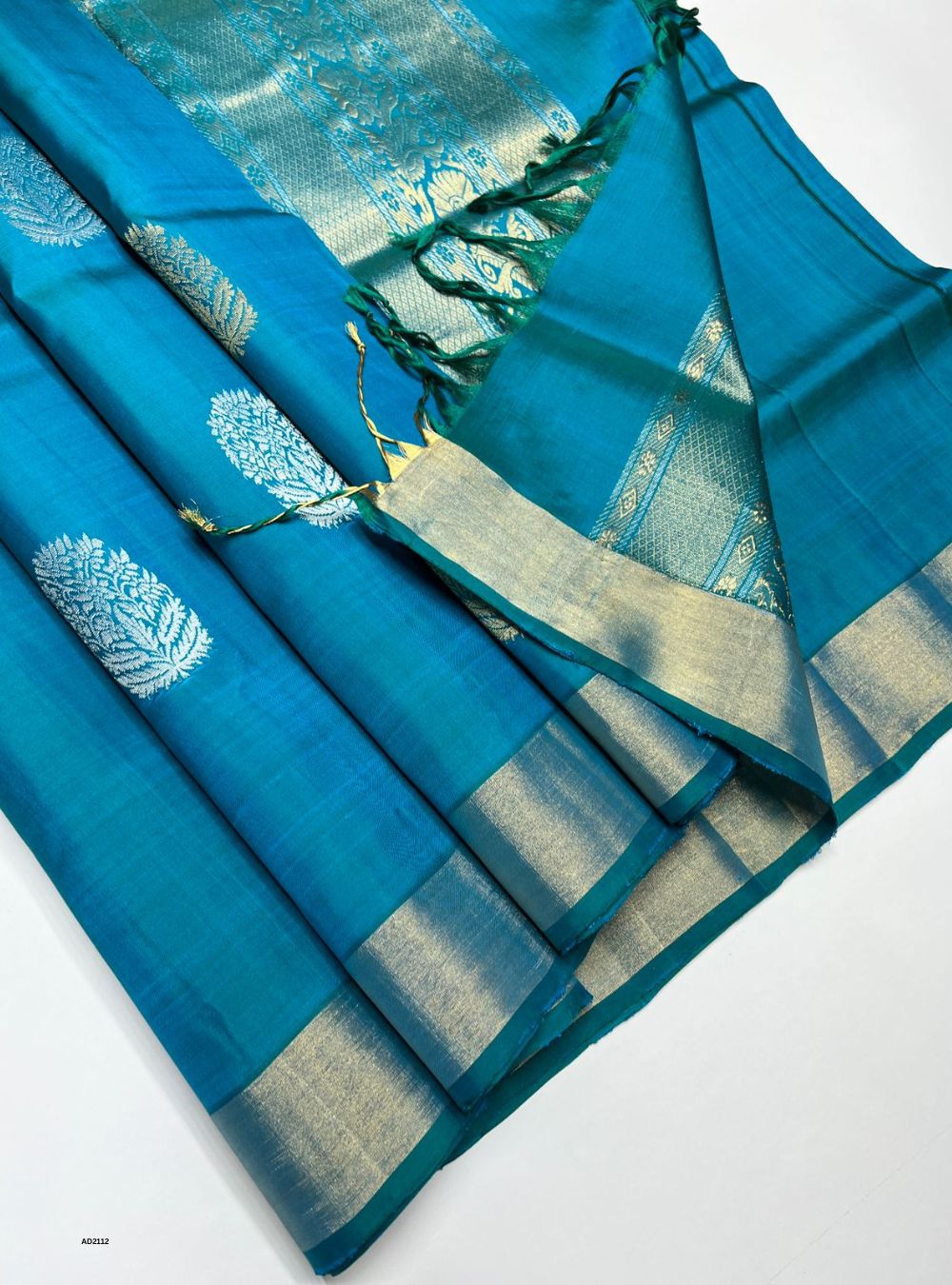 Tiffany Blue - Soft Silk Saree