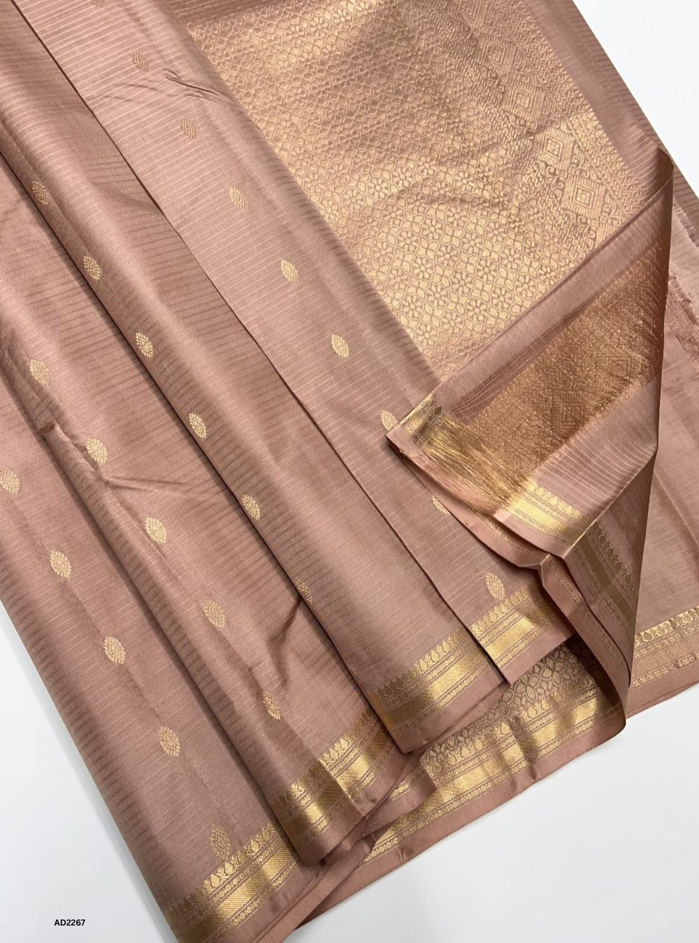 Light Dusty Rose - Soft Silk Saree