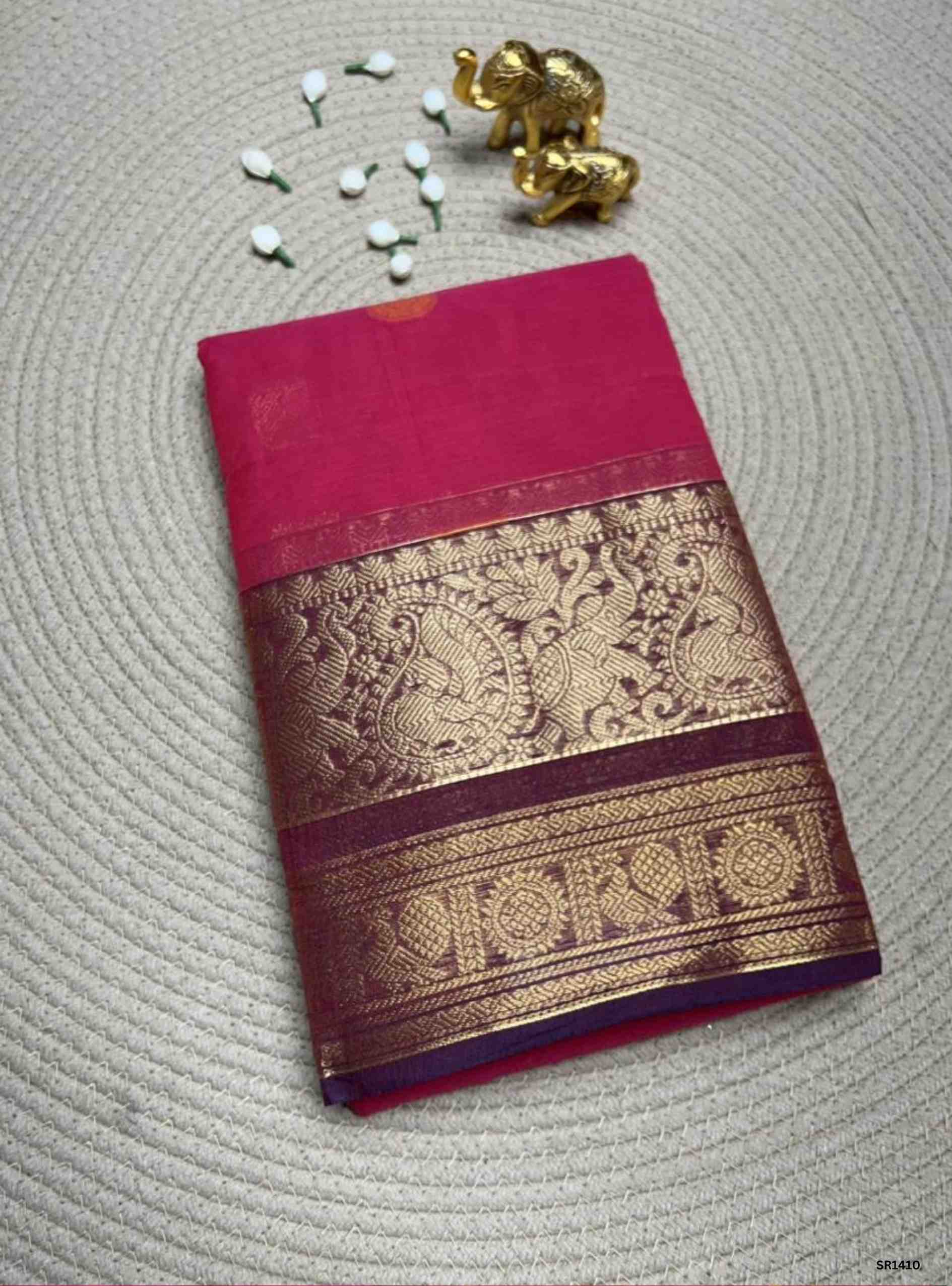 Pink & Magneta - Kanchi Cotton Saree