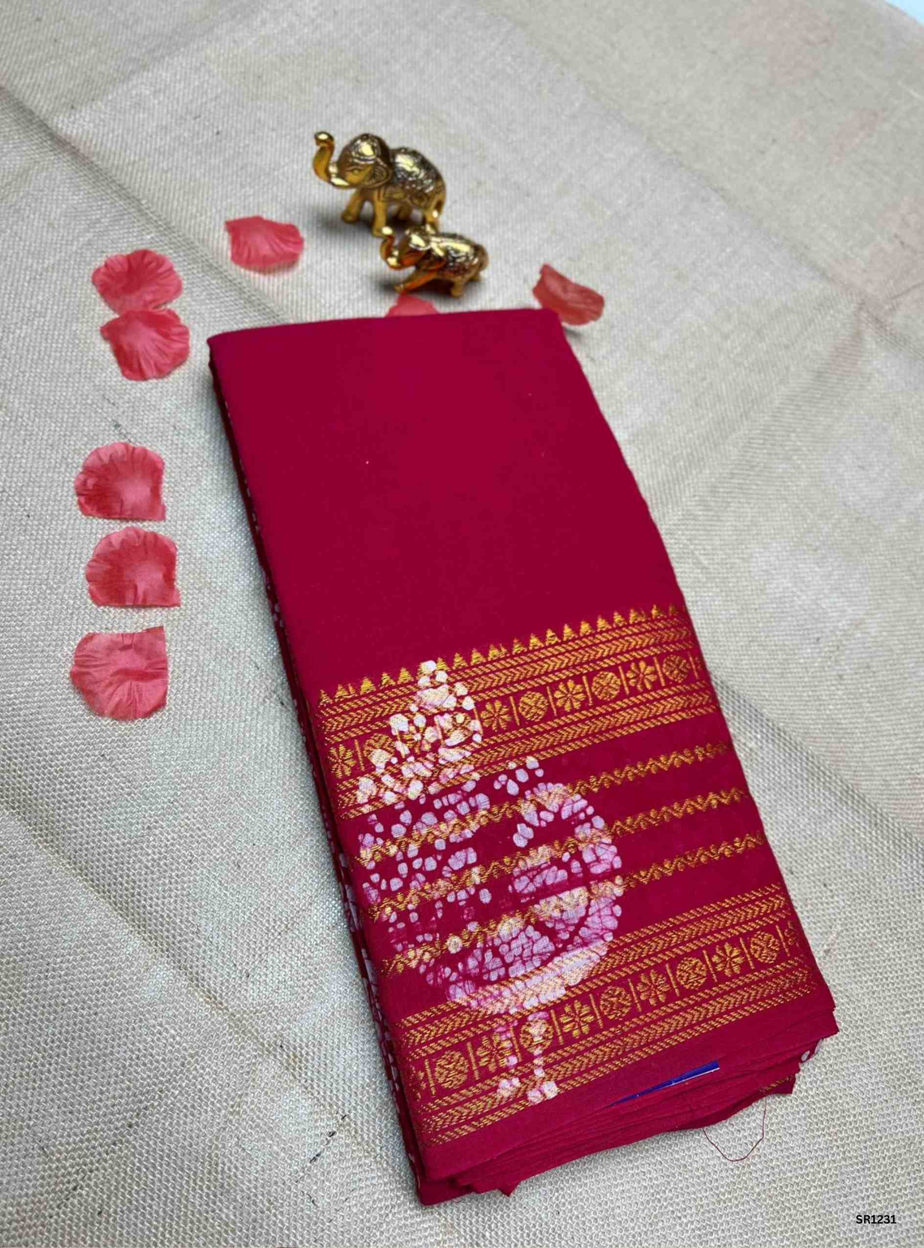Pink - Wax Chungudi Cotton