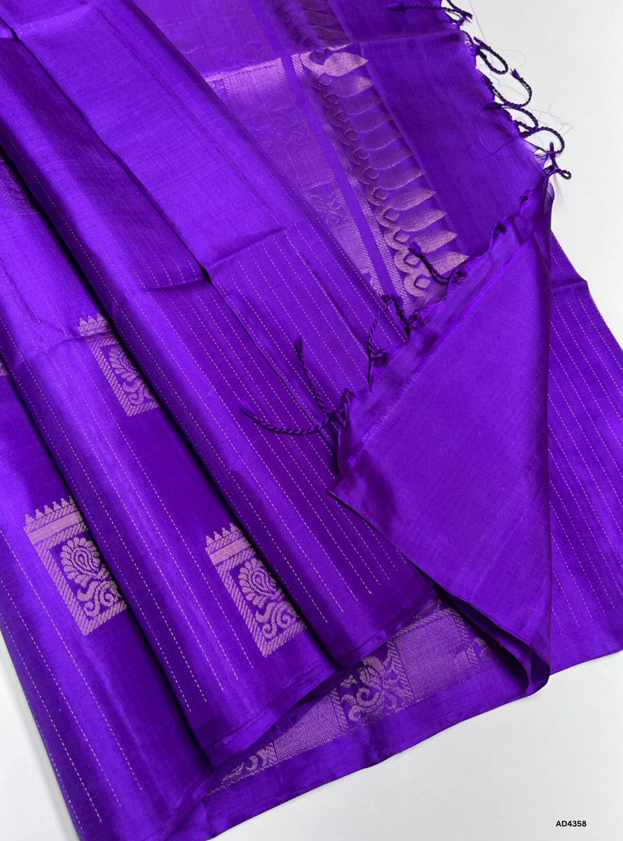 Purple - Soft Silk Saree