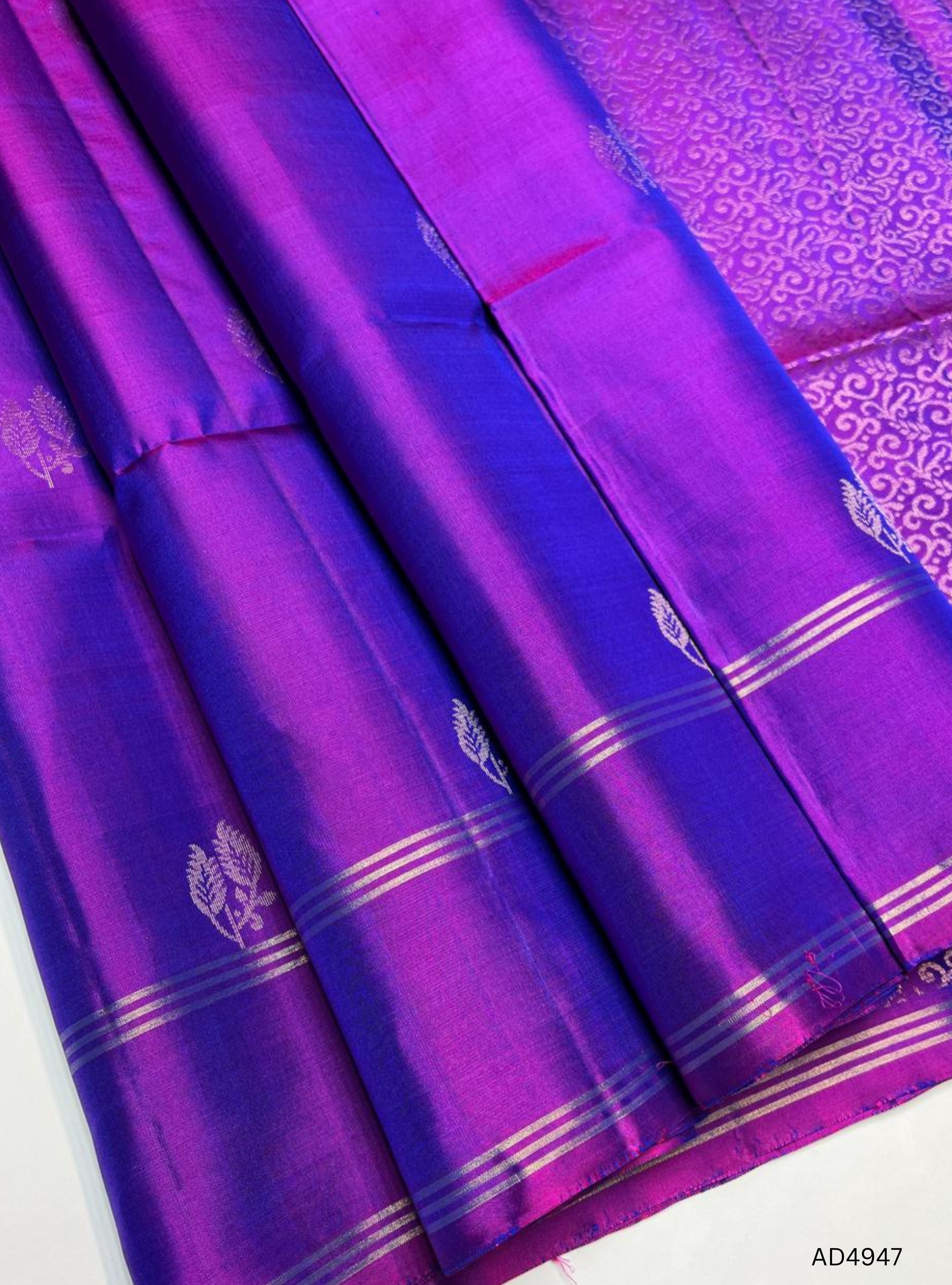 Dual Tone Purple - Soft Silk Saree
