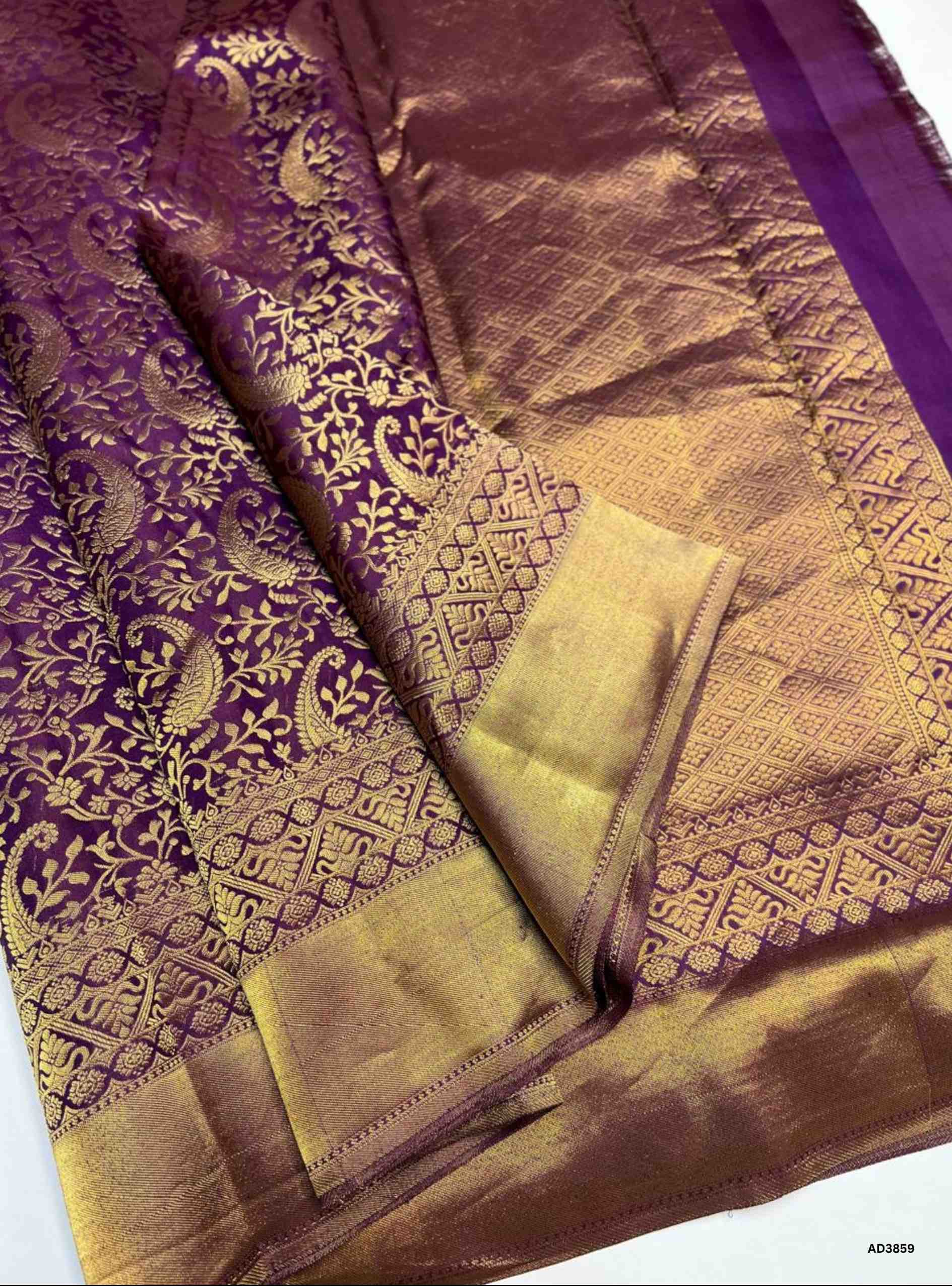 Grape - Kanjeevaram Bridal Saree
