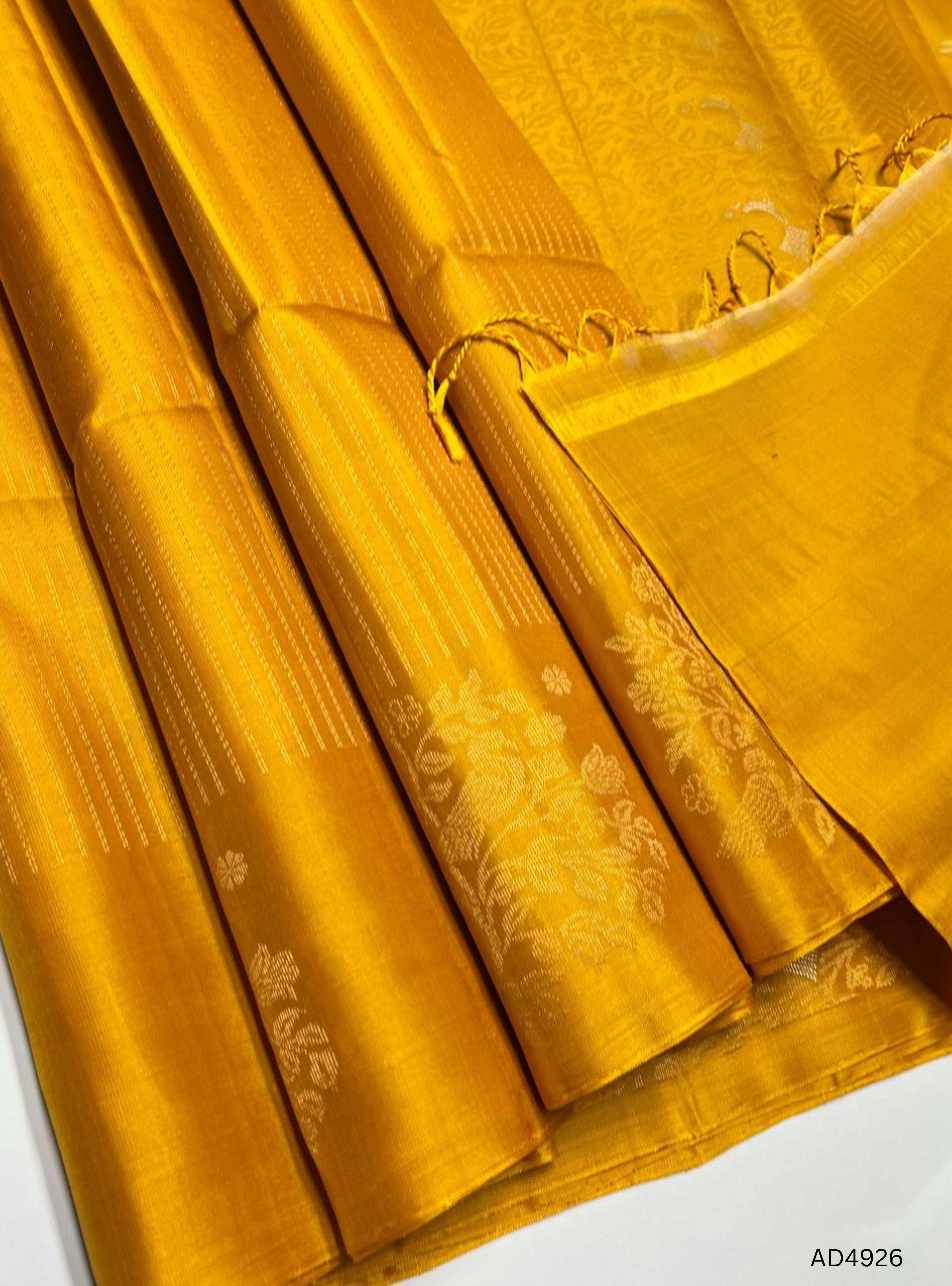 Yellow - Vairaoosi Fancy Border Soft Silk Saree