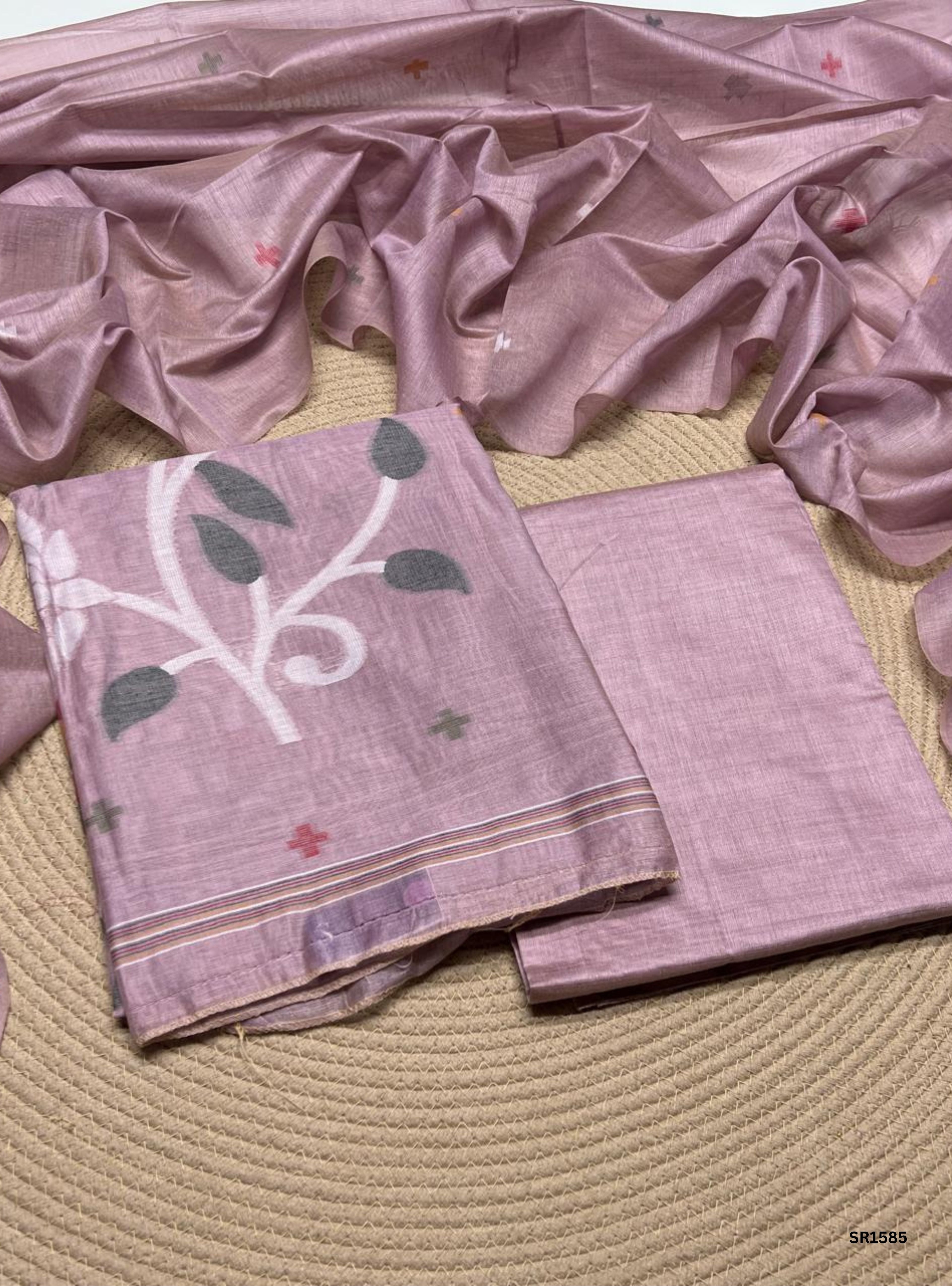 Lavender - Cotton Unstiched Suit 3 Pc Set
