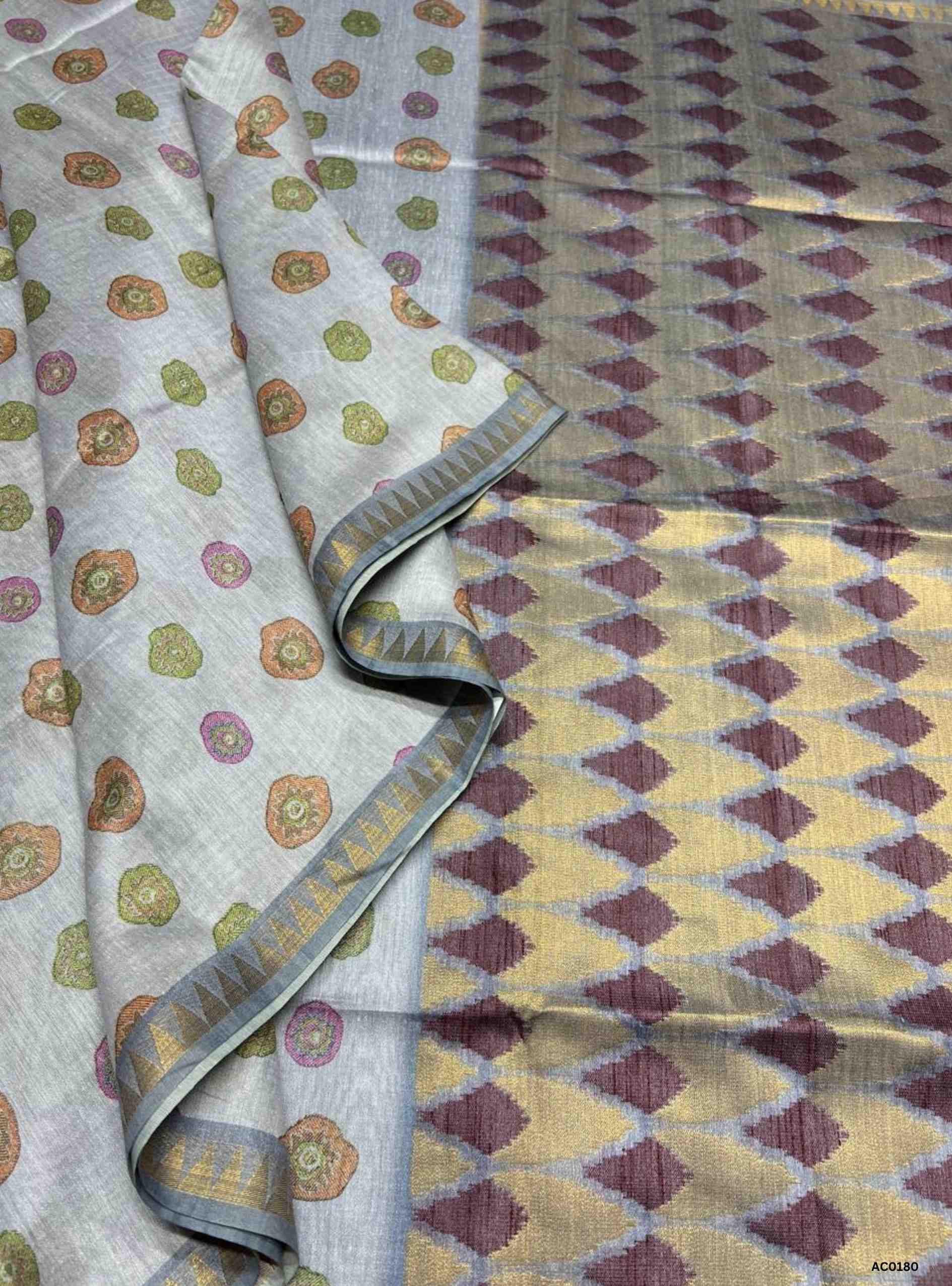 Lite Blue - Chanderi Cotton Saree