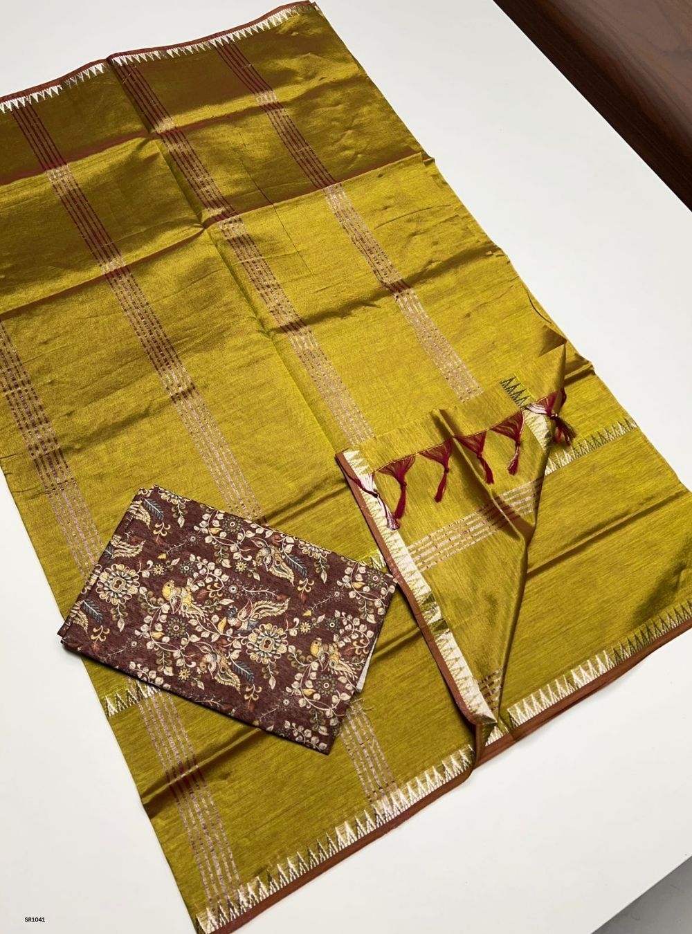 Mustard Yellow - Mangalagiri Silk Cotton