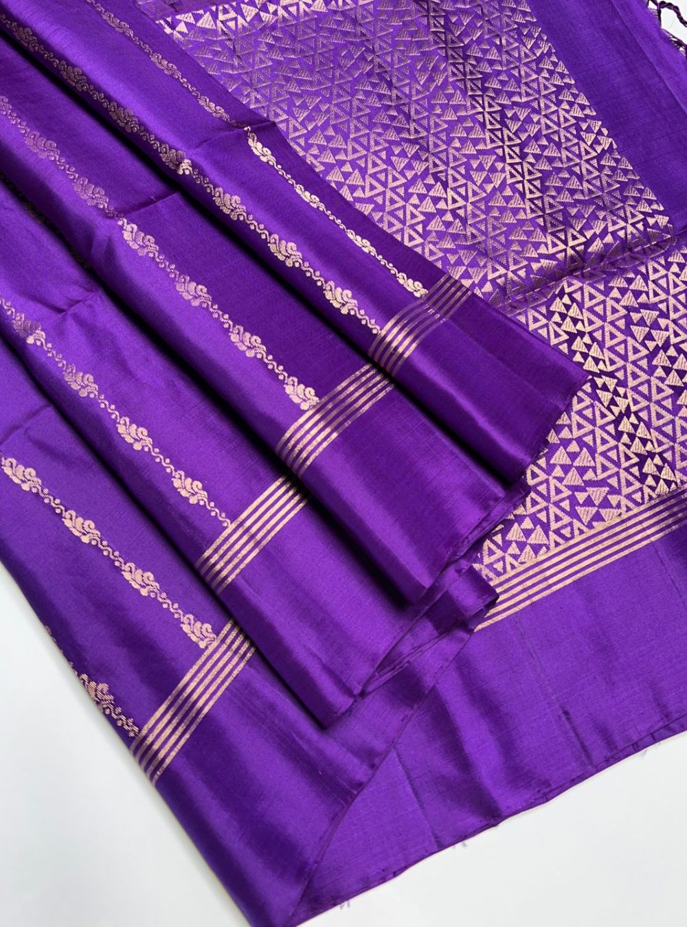 Purple - Soft Silk Saree