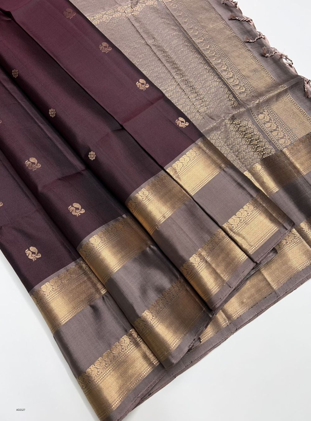 Coffee Brown & Coco Brown - Soft Silk Saree