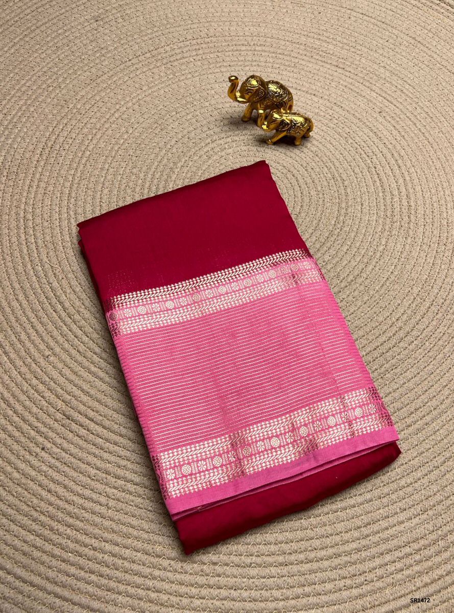 Red & Pink - Binny Silk Saree