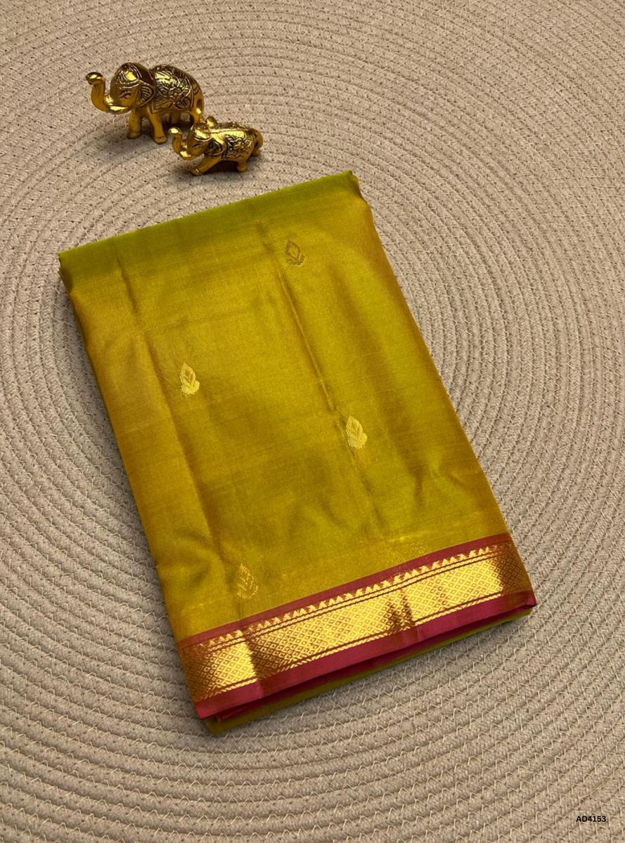 Mustard & Pink - Soft Silk Saree