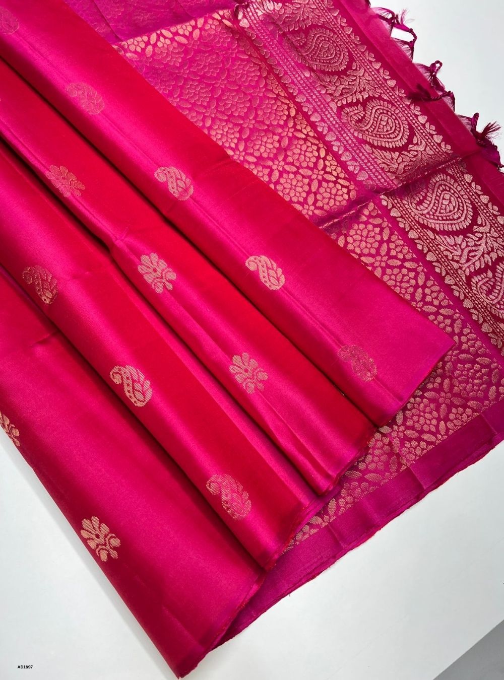 Pink - Soft Silk Saree