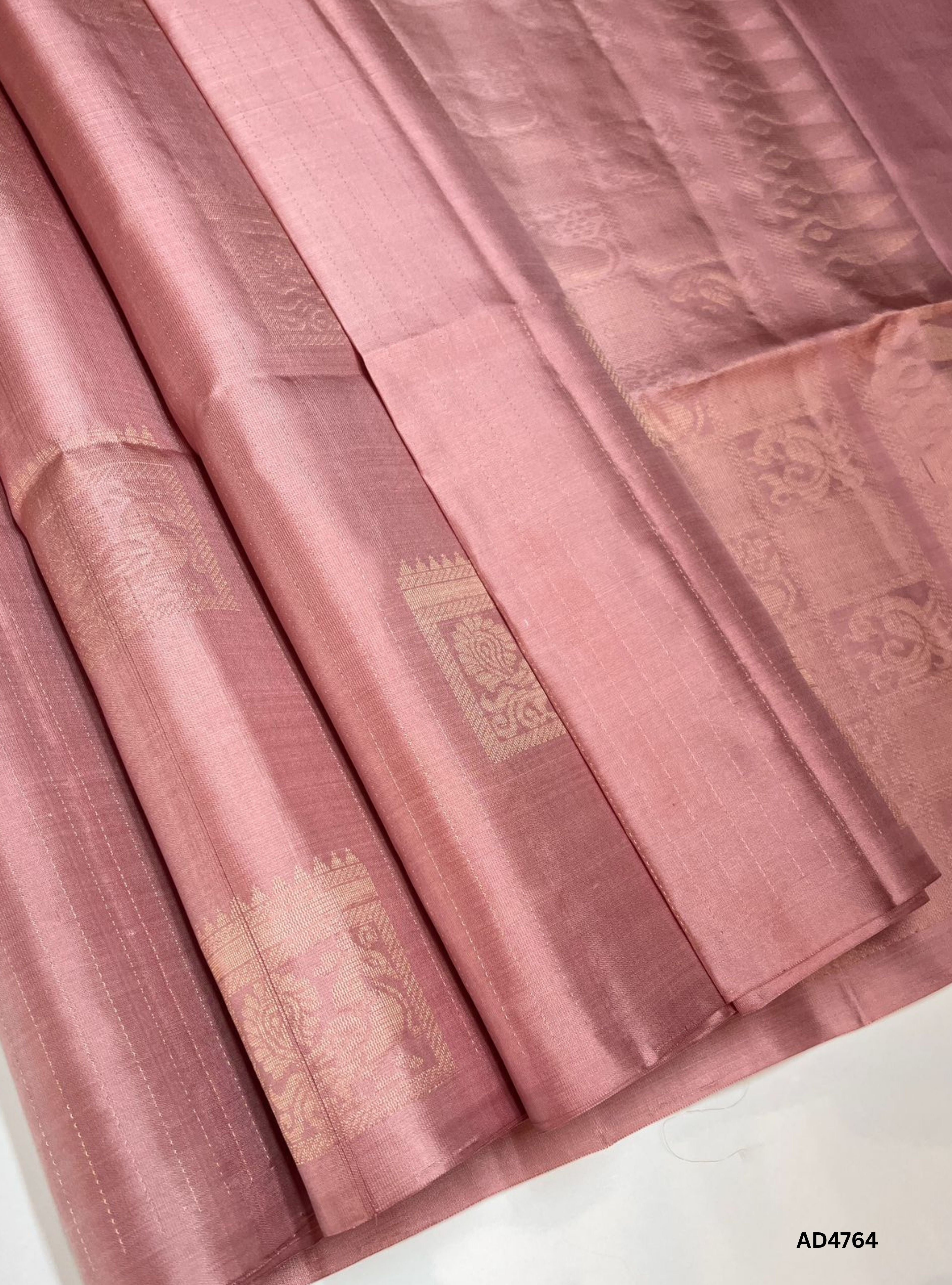 Creamy Peach - Soft Silk Saree