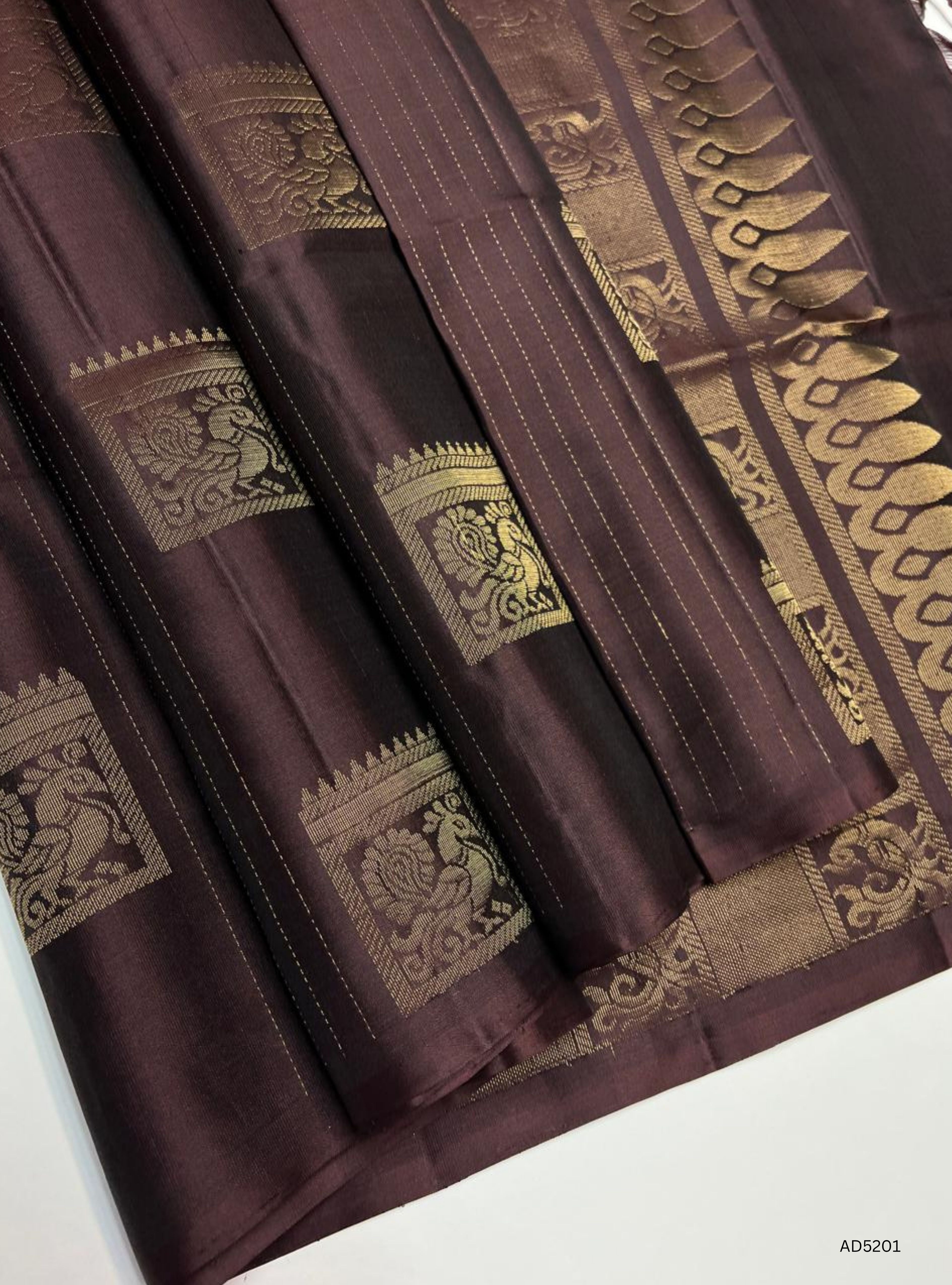 Coffee Brown - Soft Silk Saree