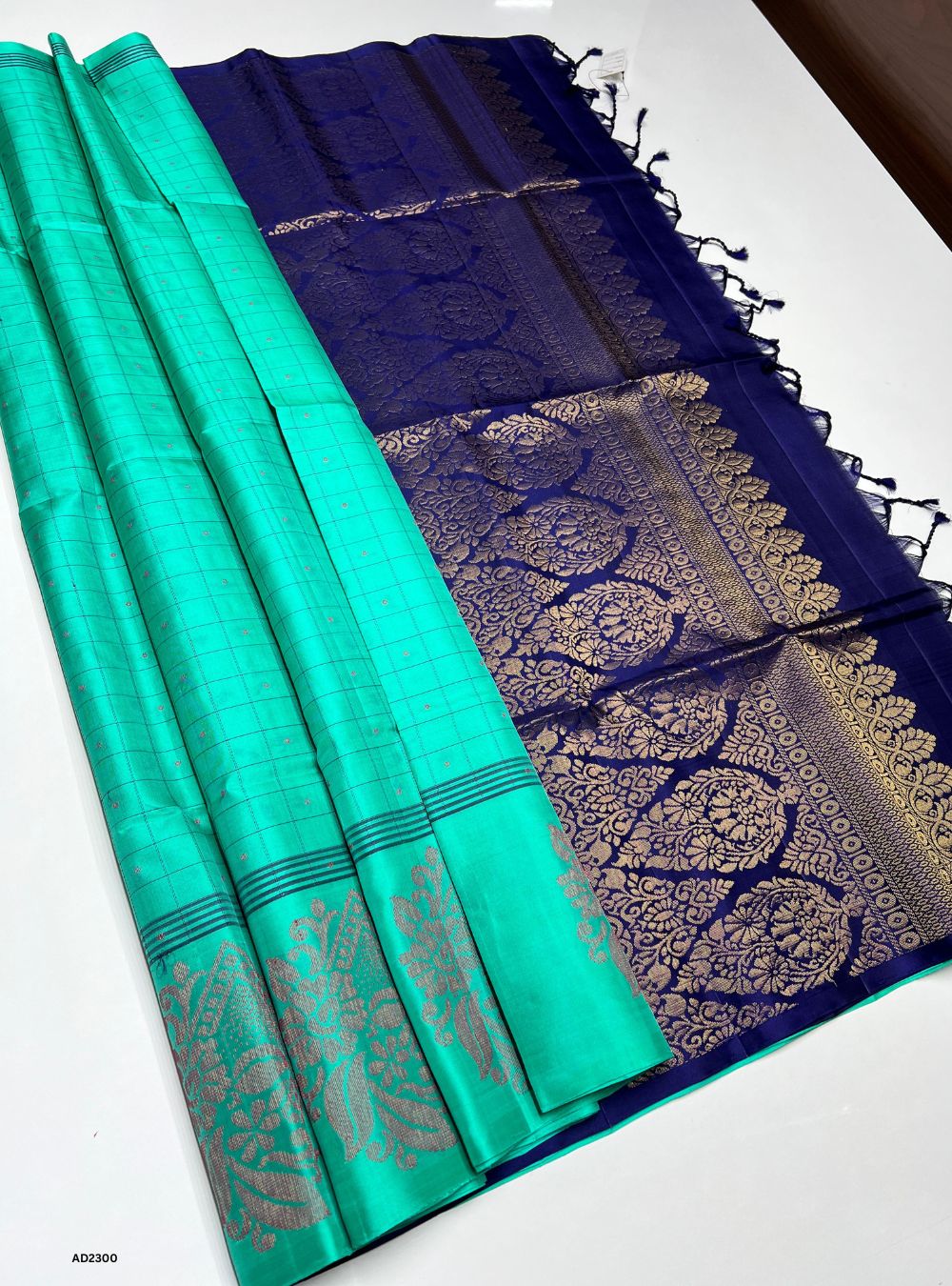 Rexona & Navy - Soft Silk Saree