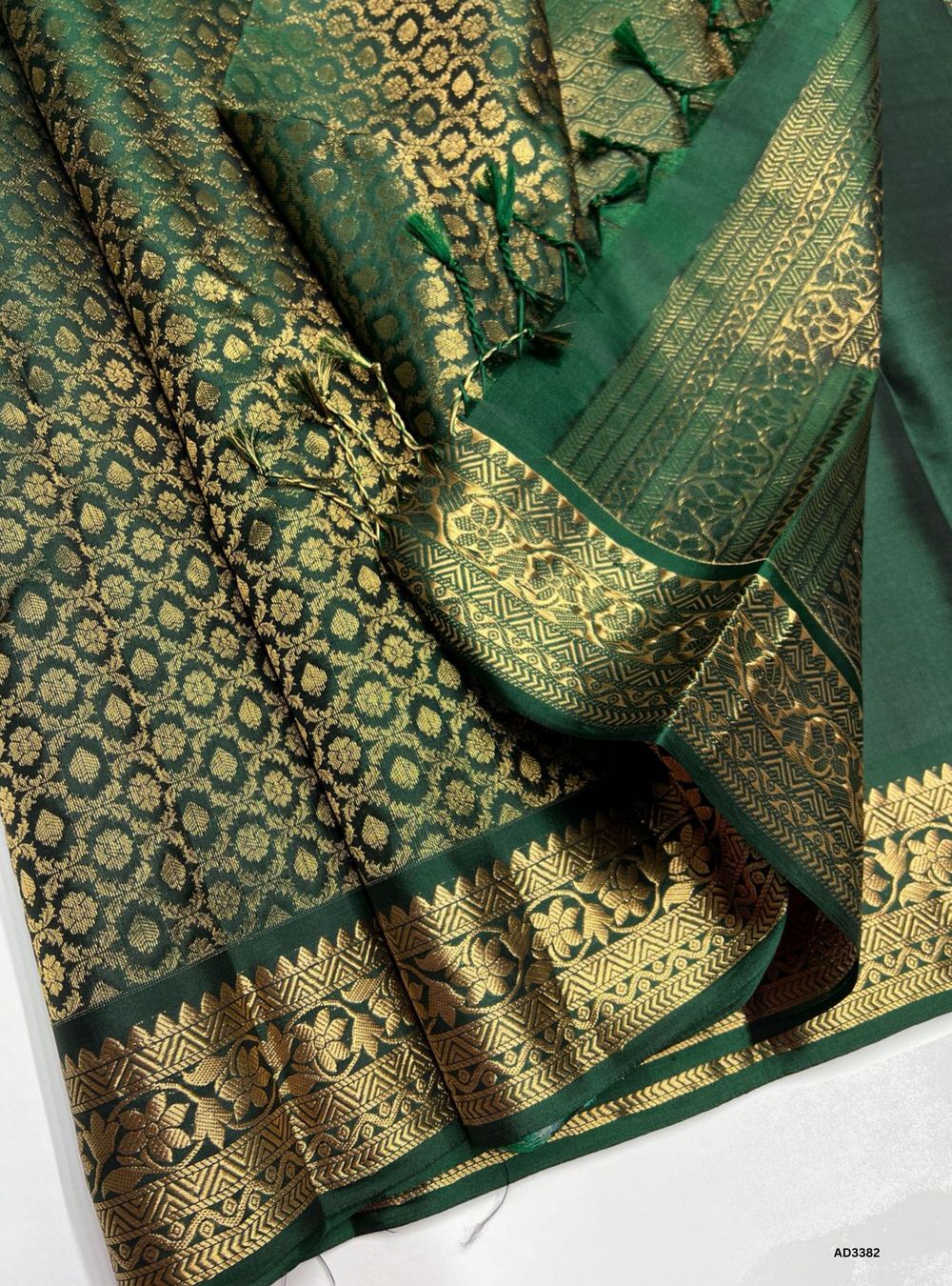 Bottle Green - Soft Silk Saree