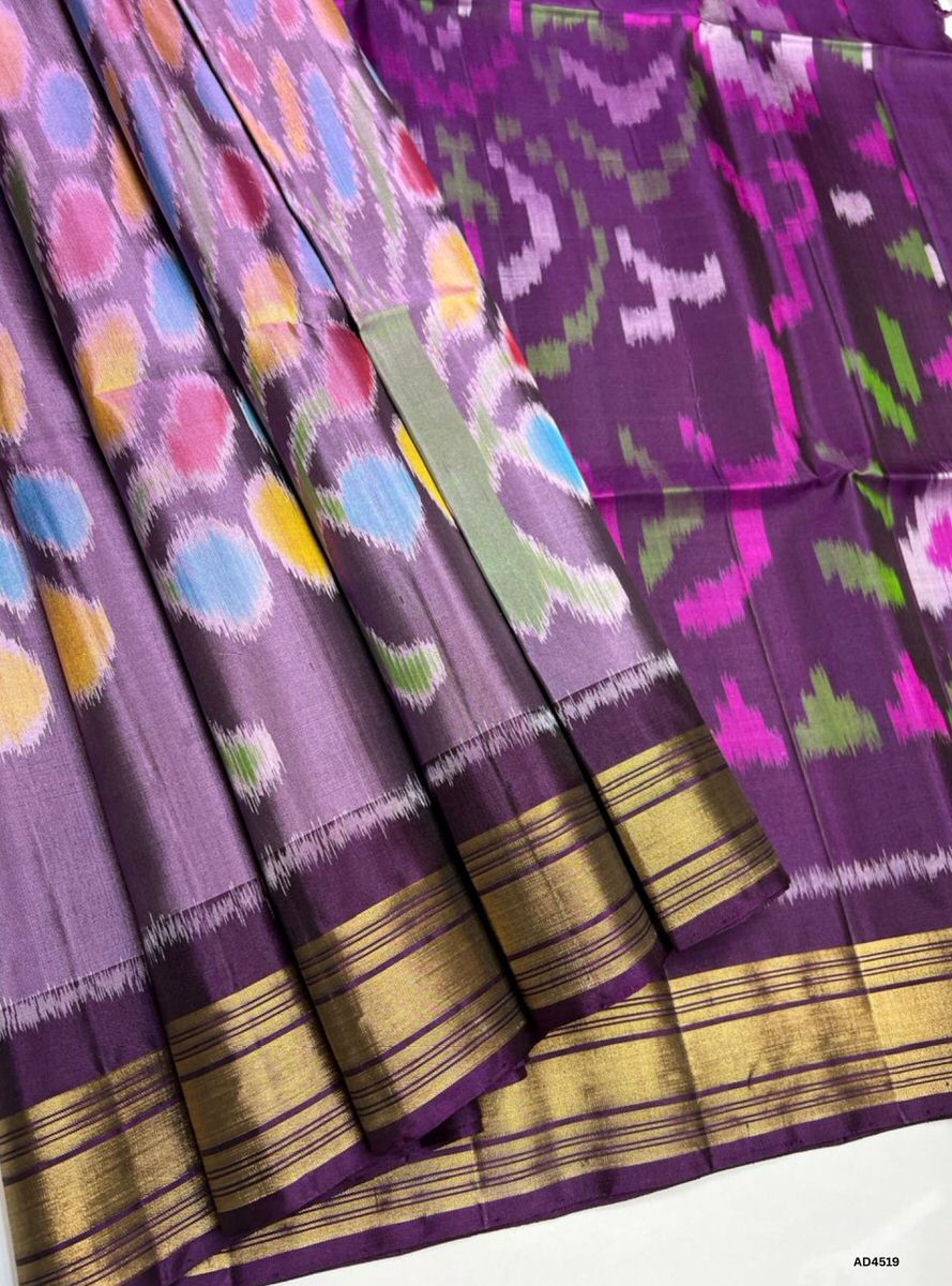 Lilac & Jam - Pochampally Soft Silk saree