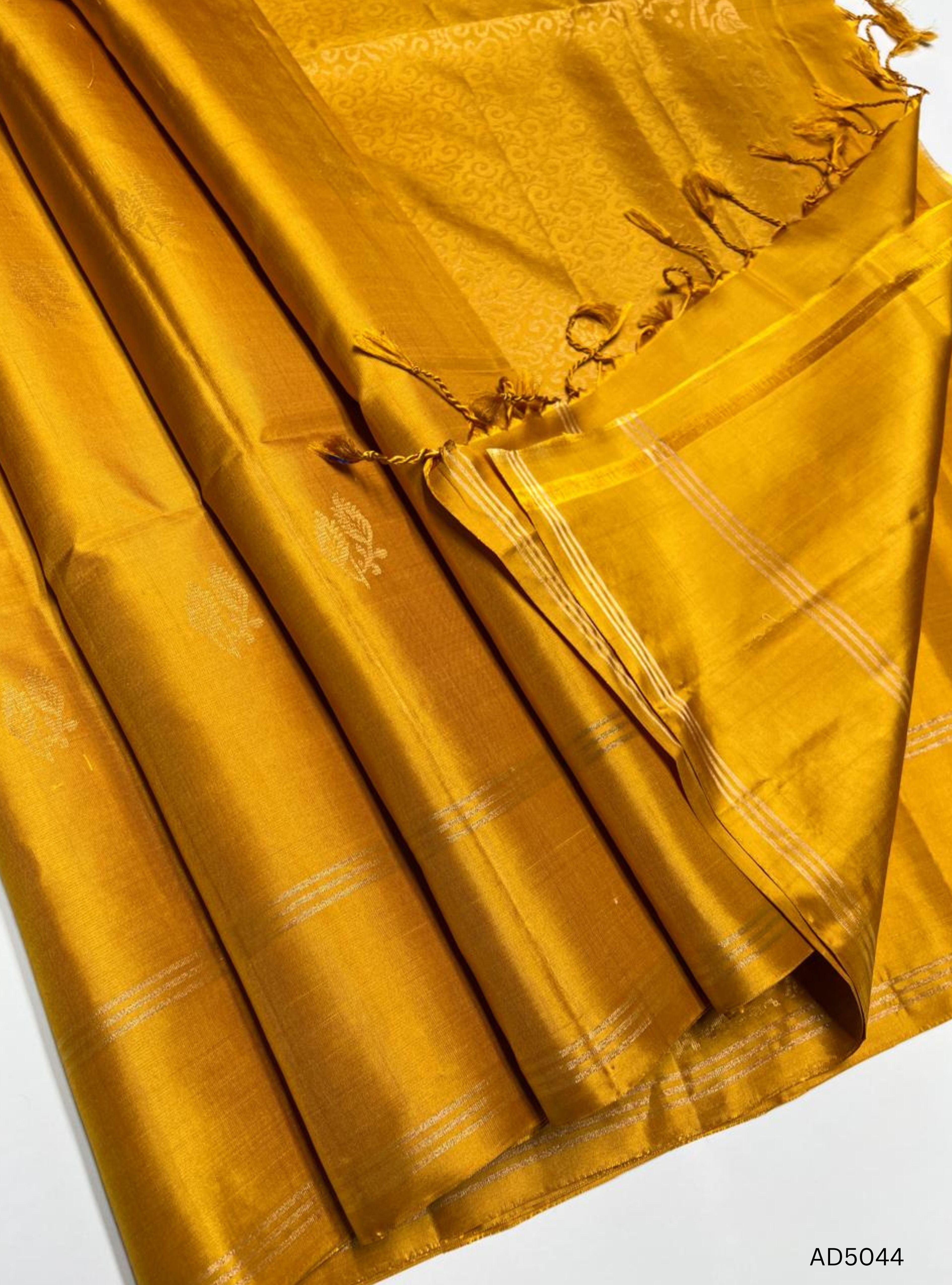 Mustard Yellow - Soft Silk Saree