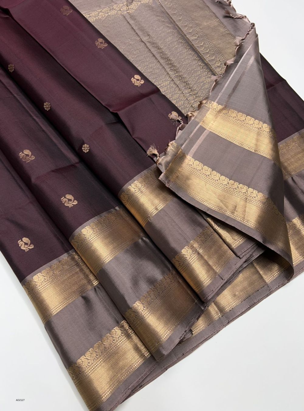 Coffee Brown & Coco Brown - Soft Silk Saree
