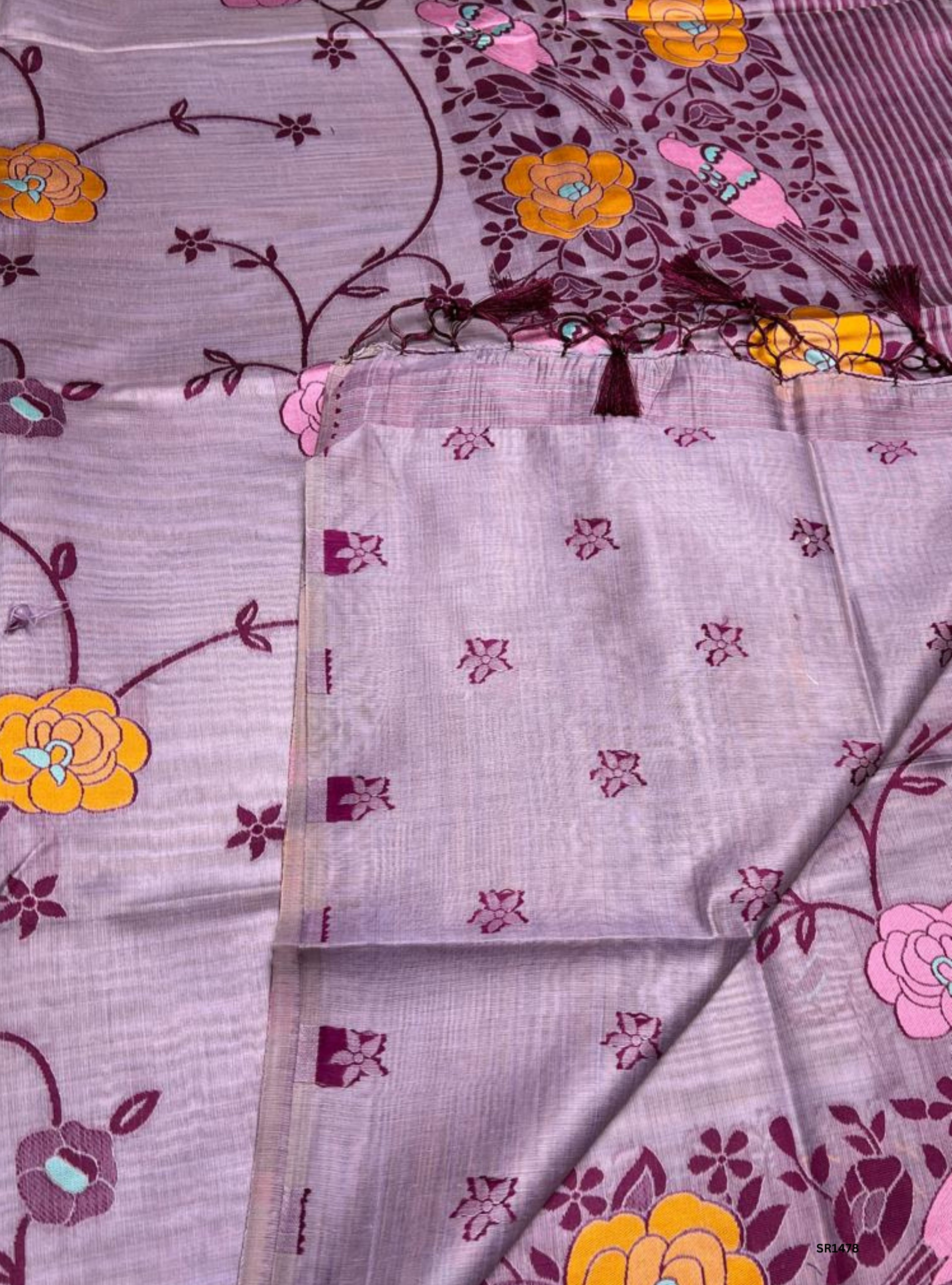 Lavender - Soft Cotton Saree