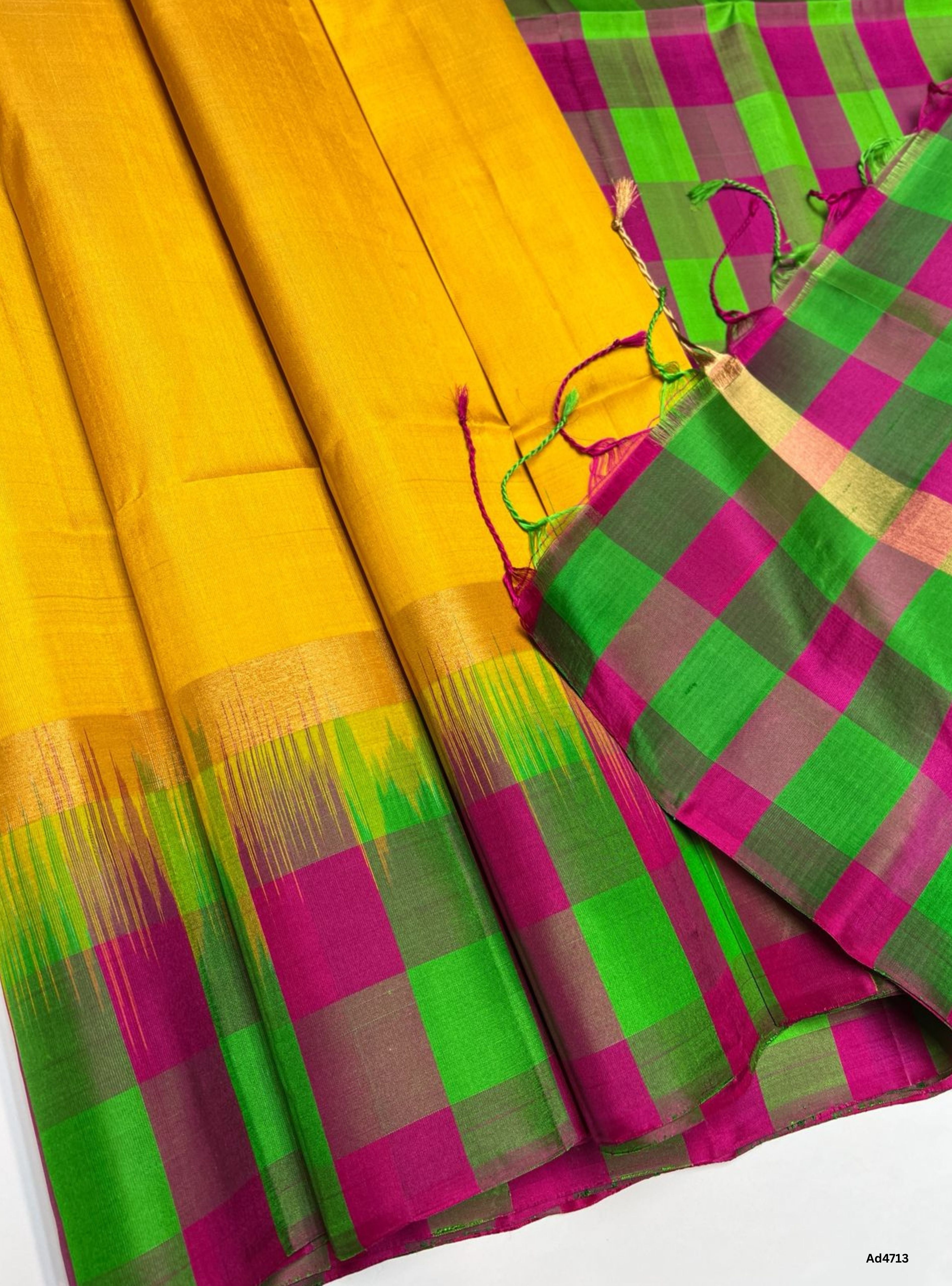 Mango Yellow & Green - Pazhum Pazhamum Soft Silk Saree