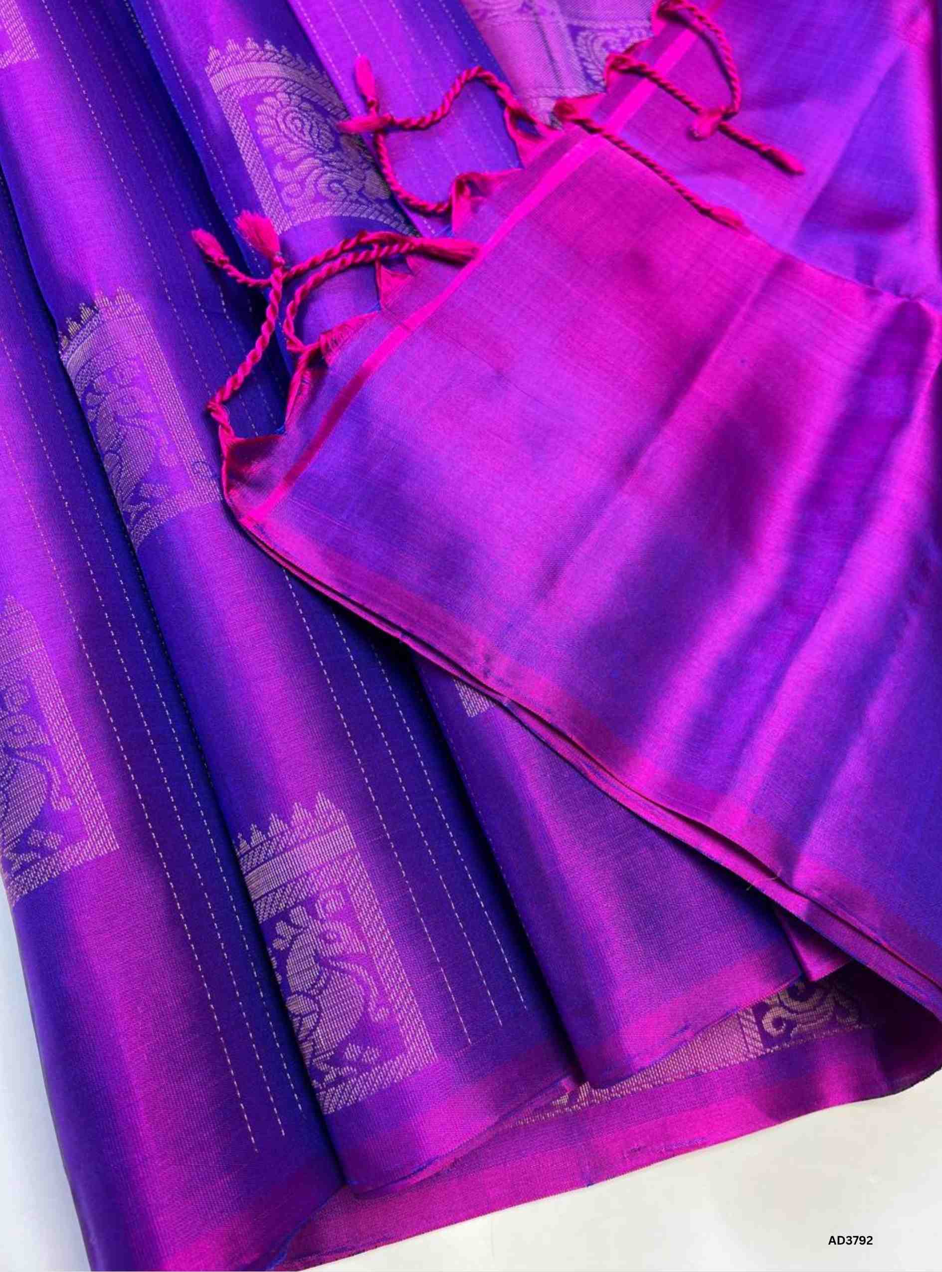 Royal Purple - Soft Silk Saree