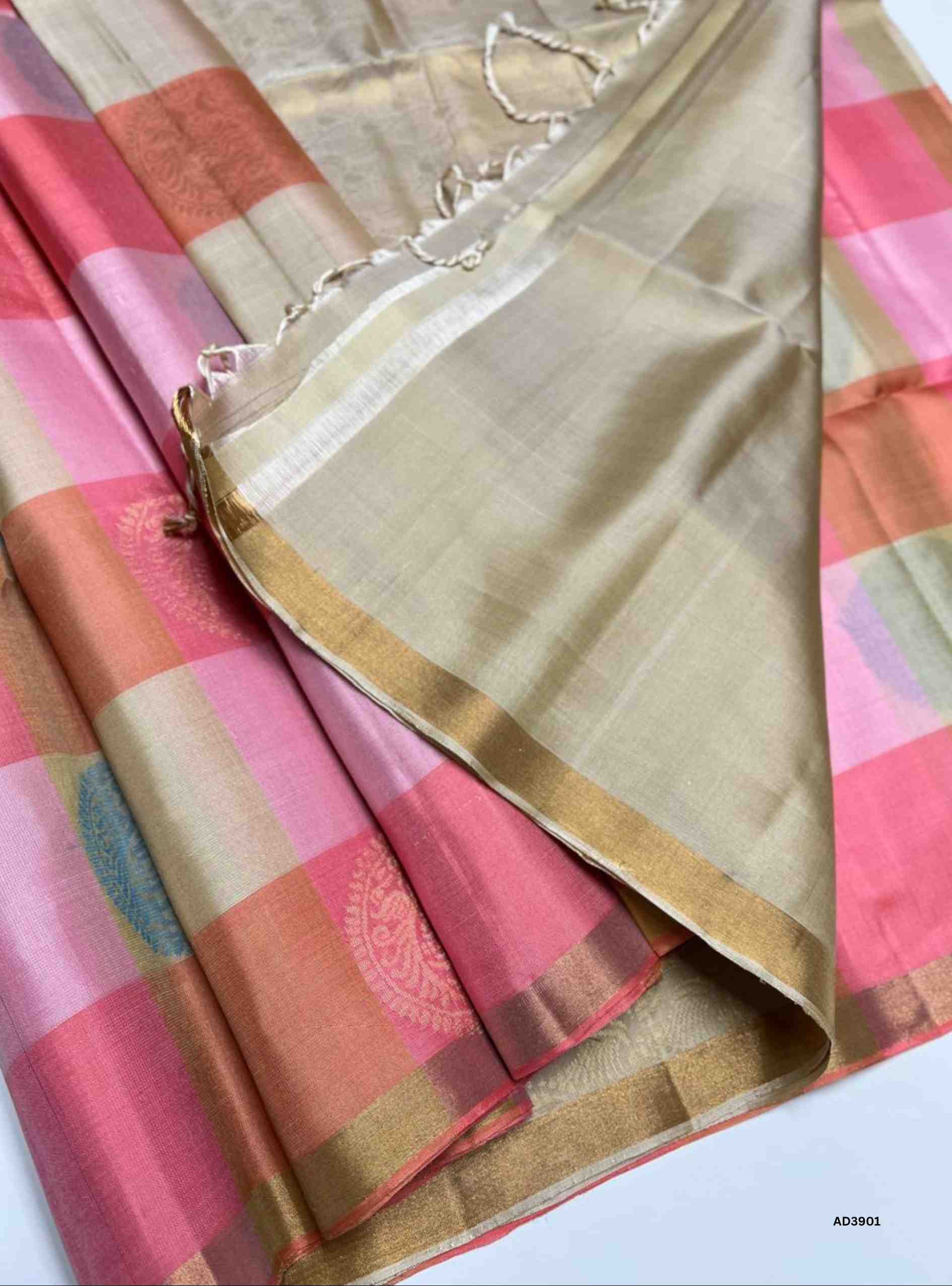 Pink & Peach - Palum Pazhamum Soft Silk Saree
