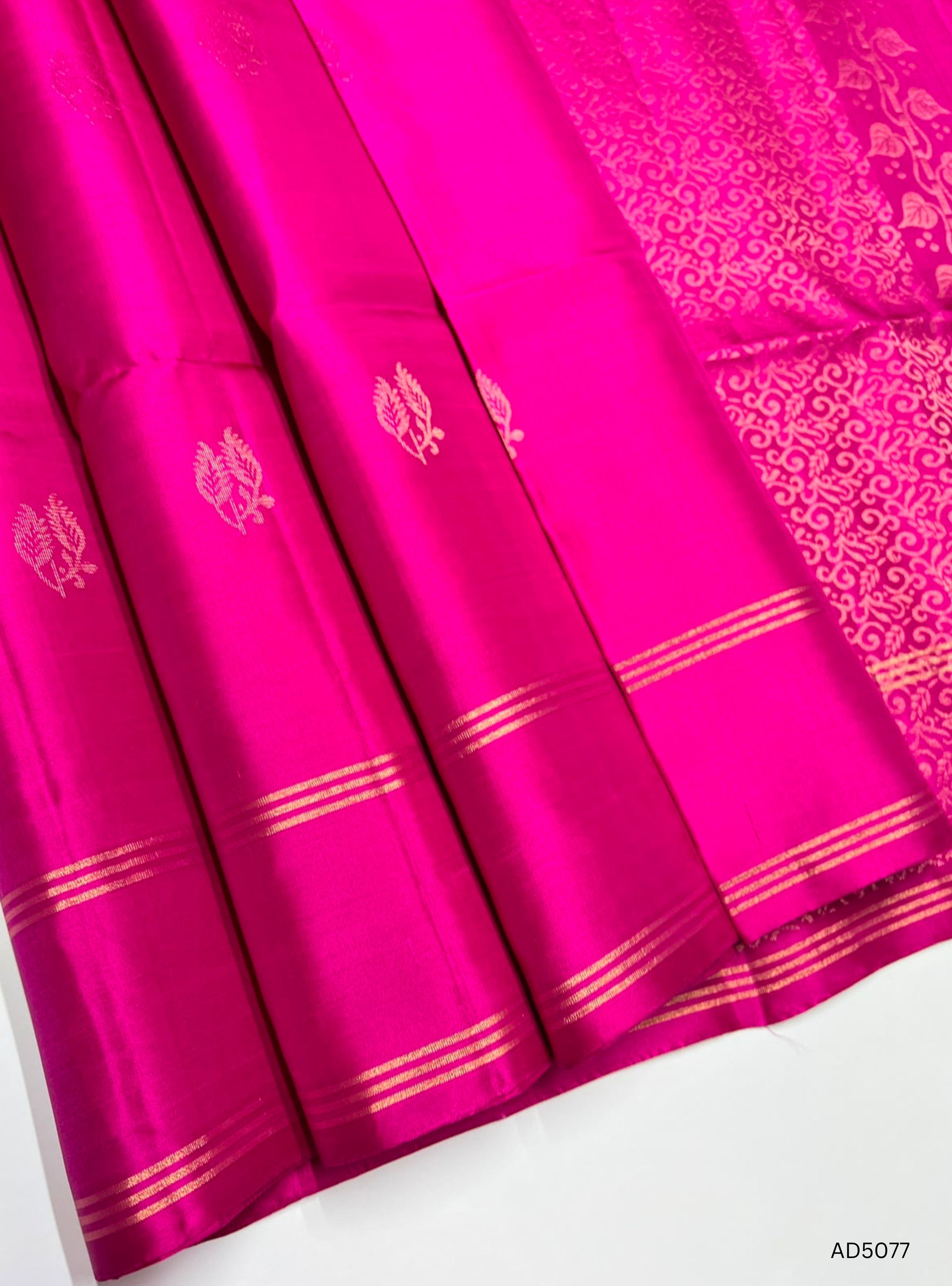 Rani PInk - Soft Silk Saree