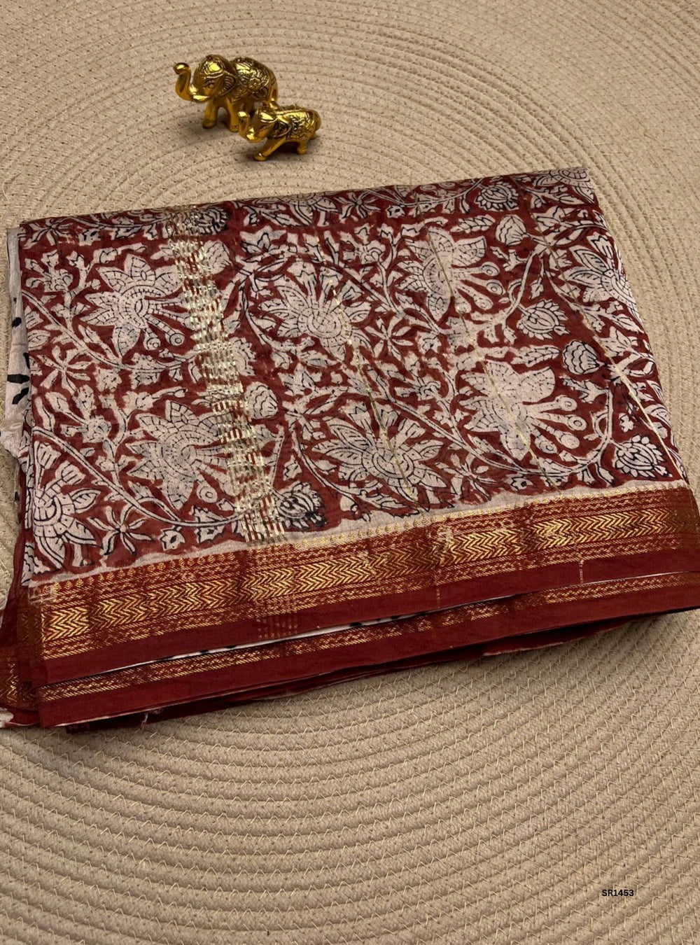 Black - Maheshwari Silk Cotton Saree