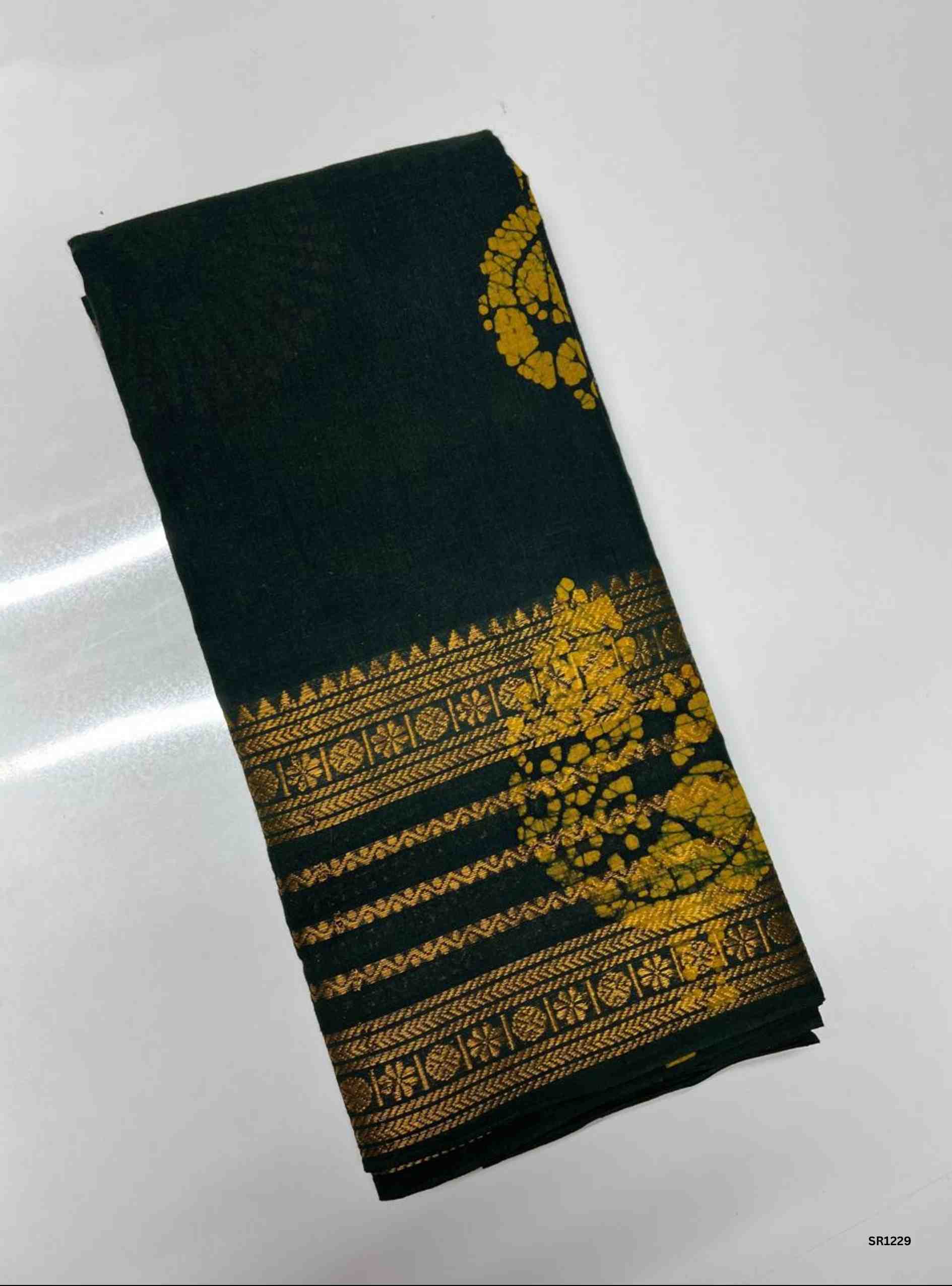 Dark Green - Wax Chungudi Cotton