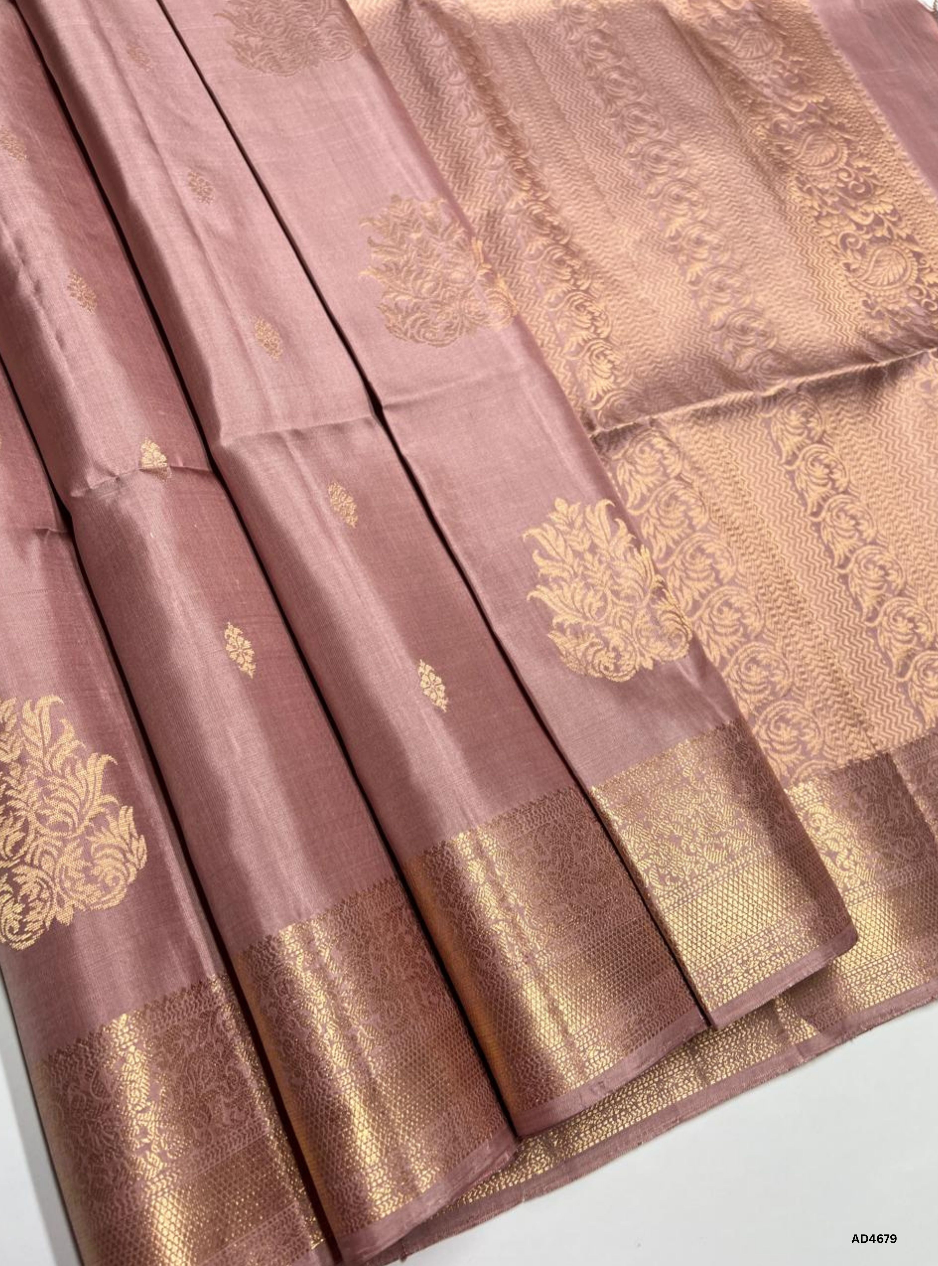 Biscuit - Kanchi Border Soft Silk Saree