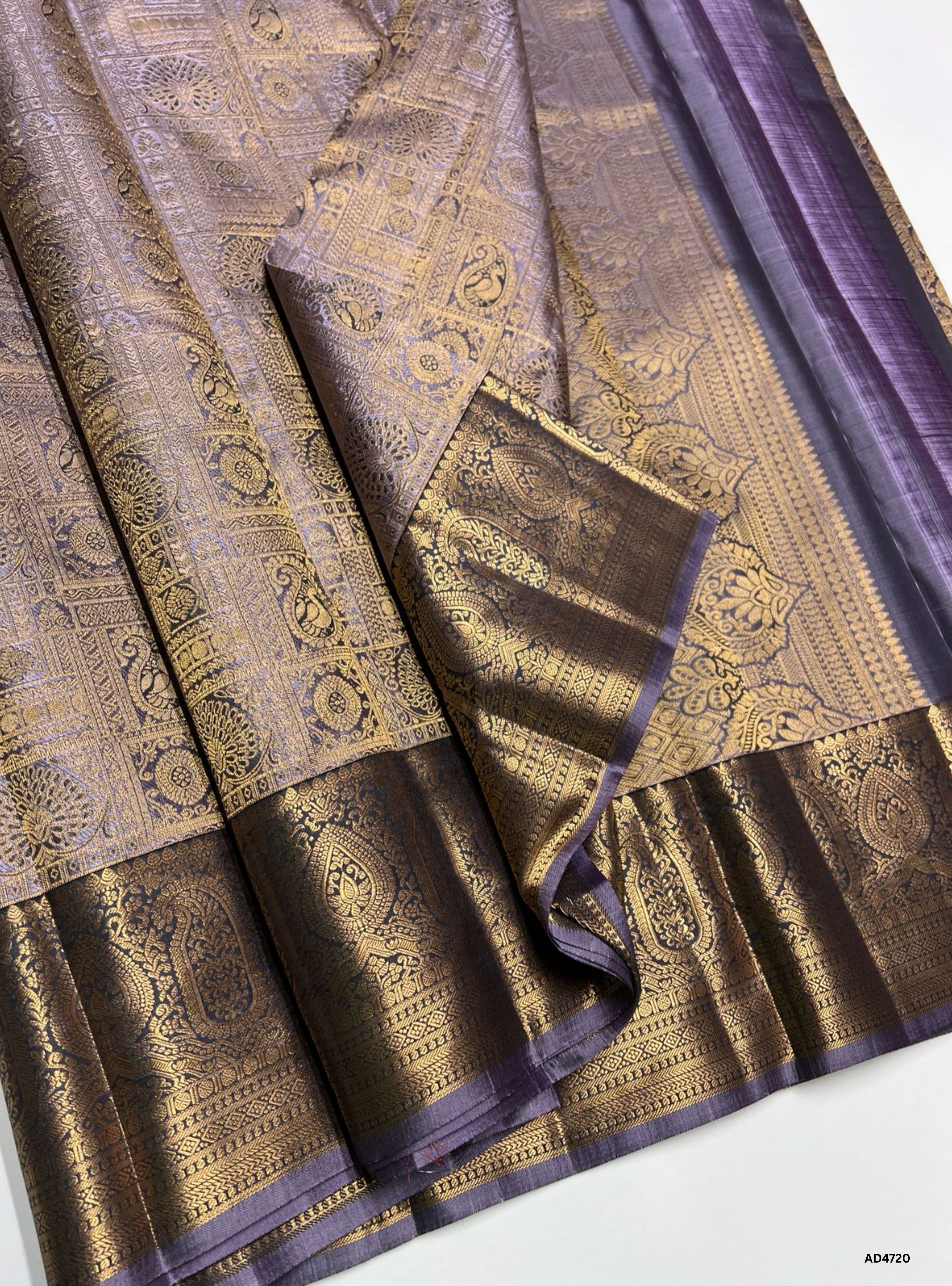 Lilac - Kanjeevaram Bridal Saree