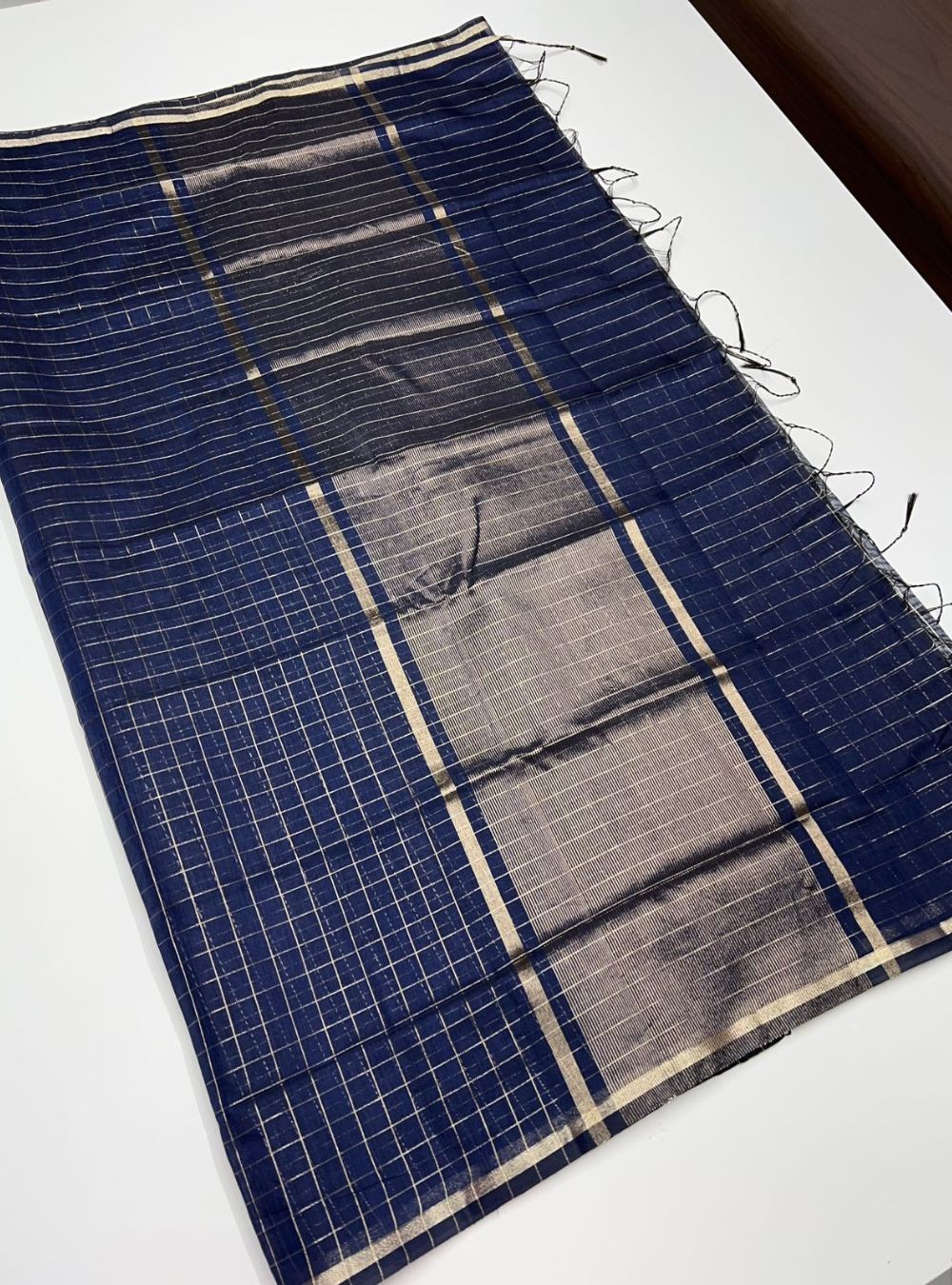 Navy - Silk Cotton Saree