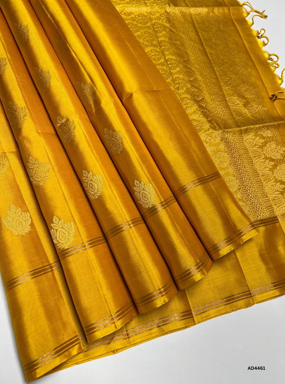 Yellow - Soft Silk Saree