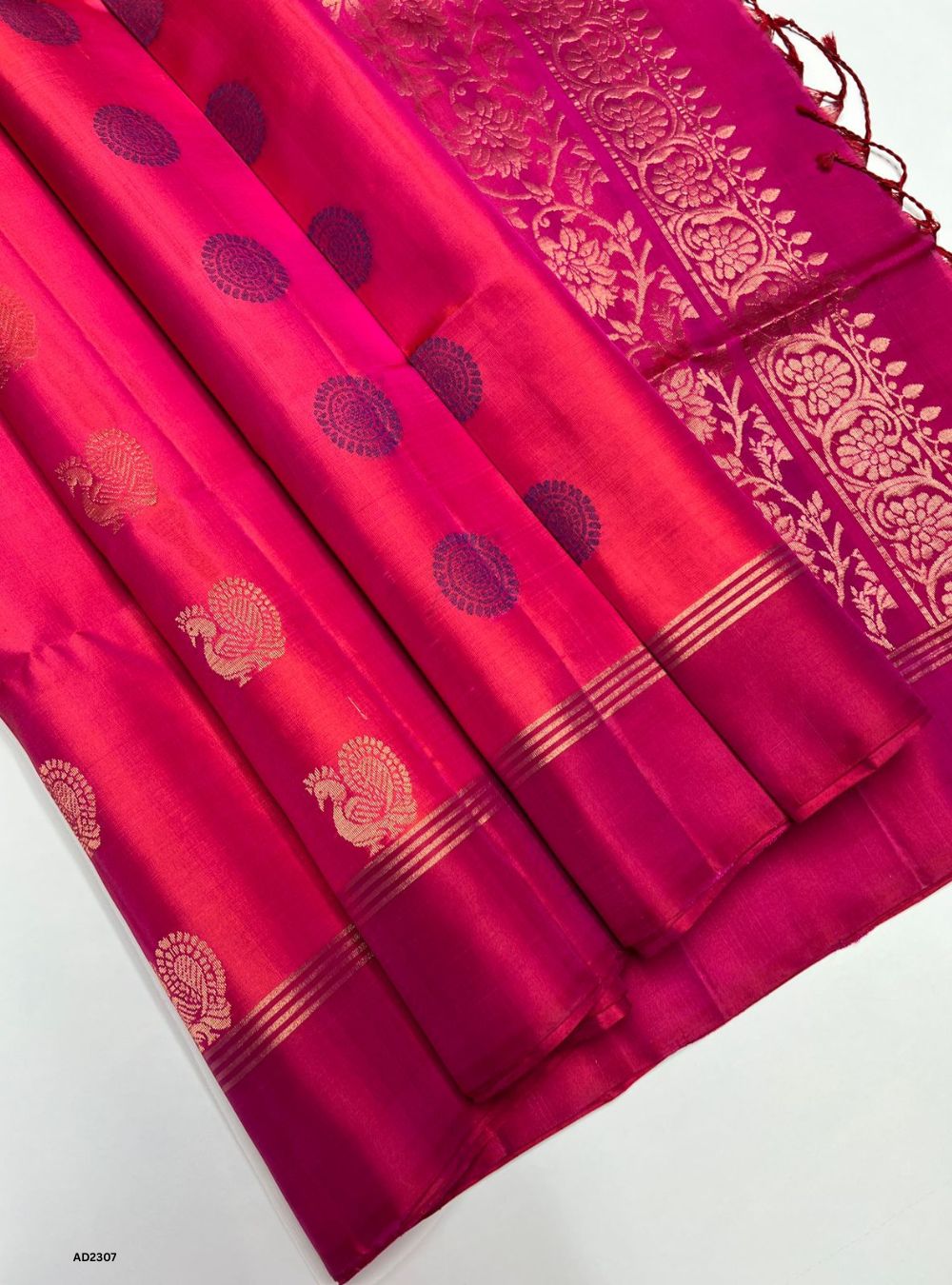 Pink - Soft Silk Saree