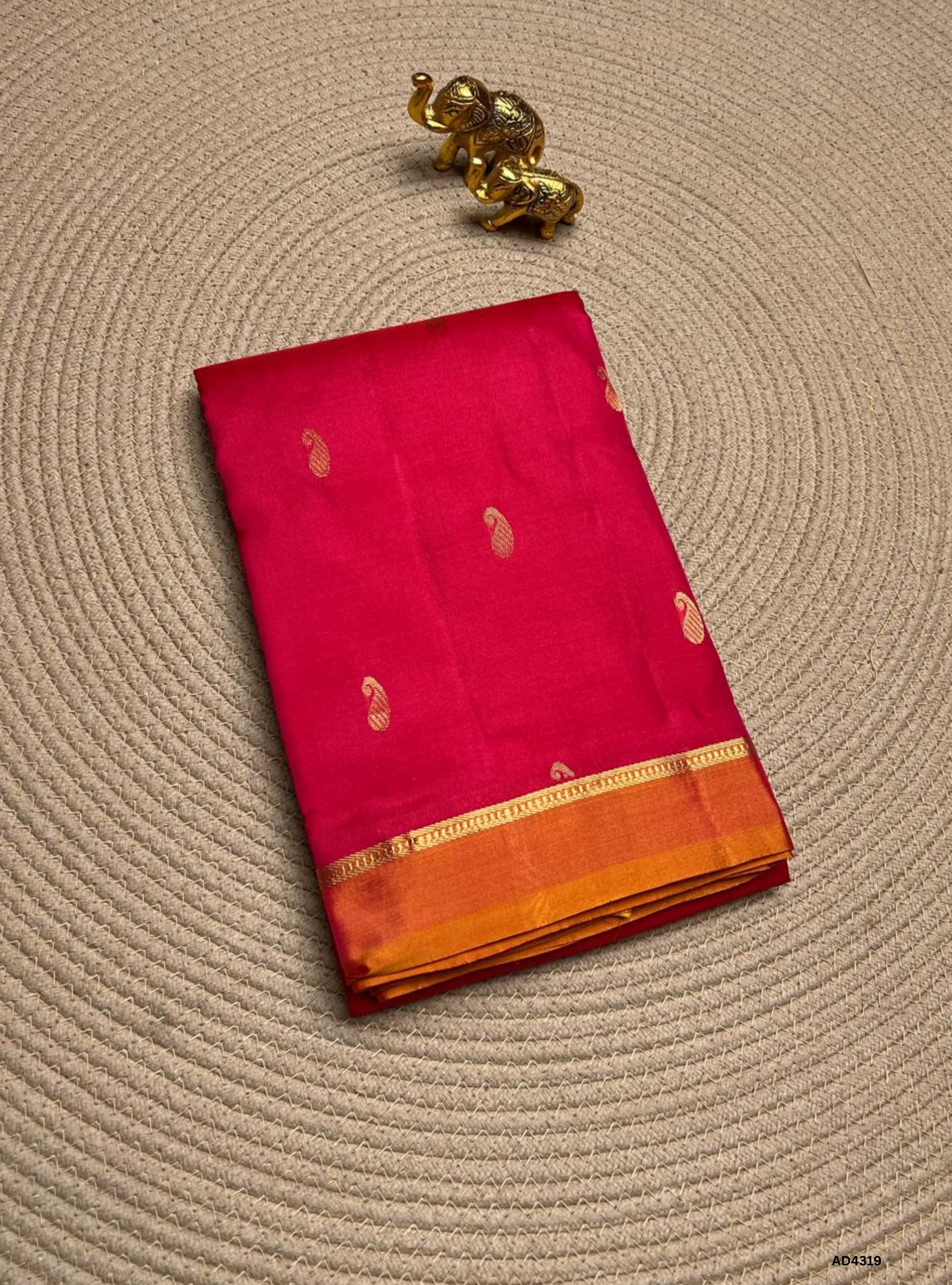 Pink & Apricot - Soft Silk Saree