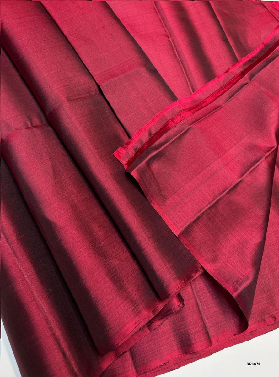 Burgundy - Soft Silk Saree