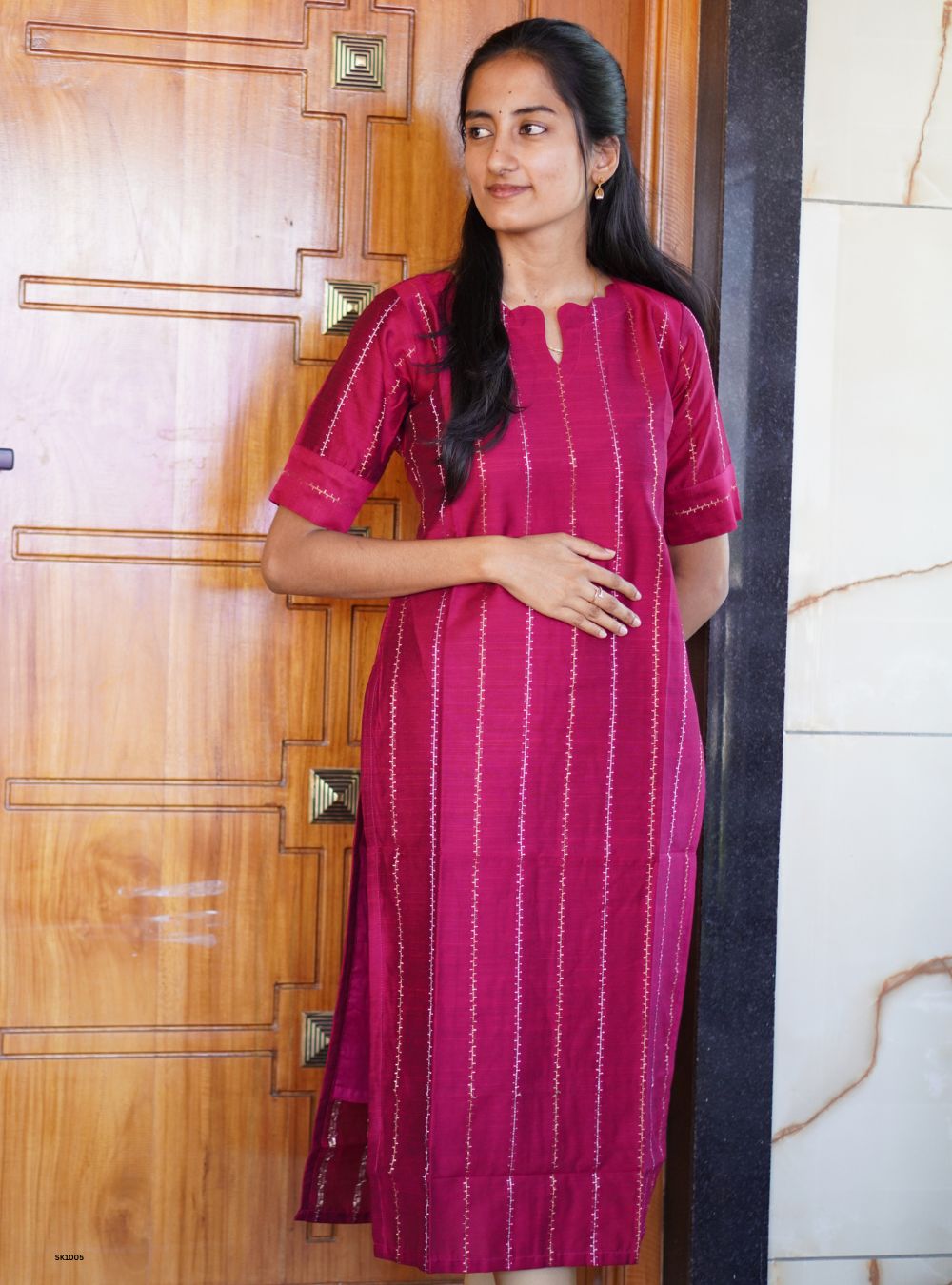 Chic Maroon - Kurti
