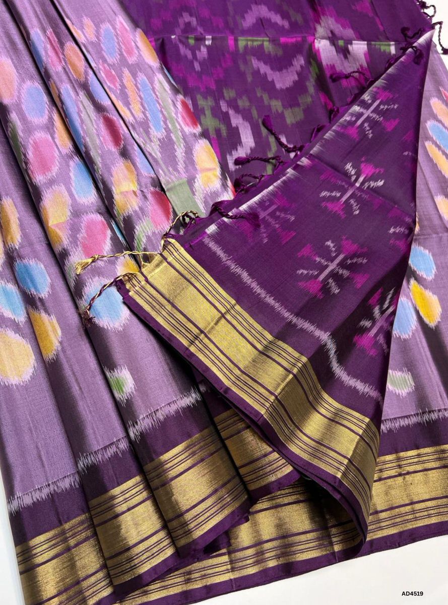 Lilac & Jam - Pochampally Soft Silk saree