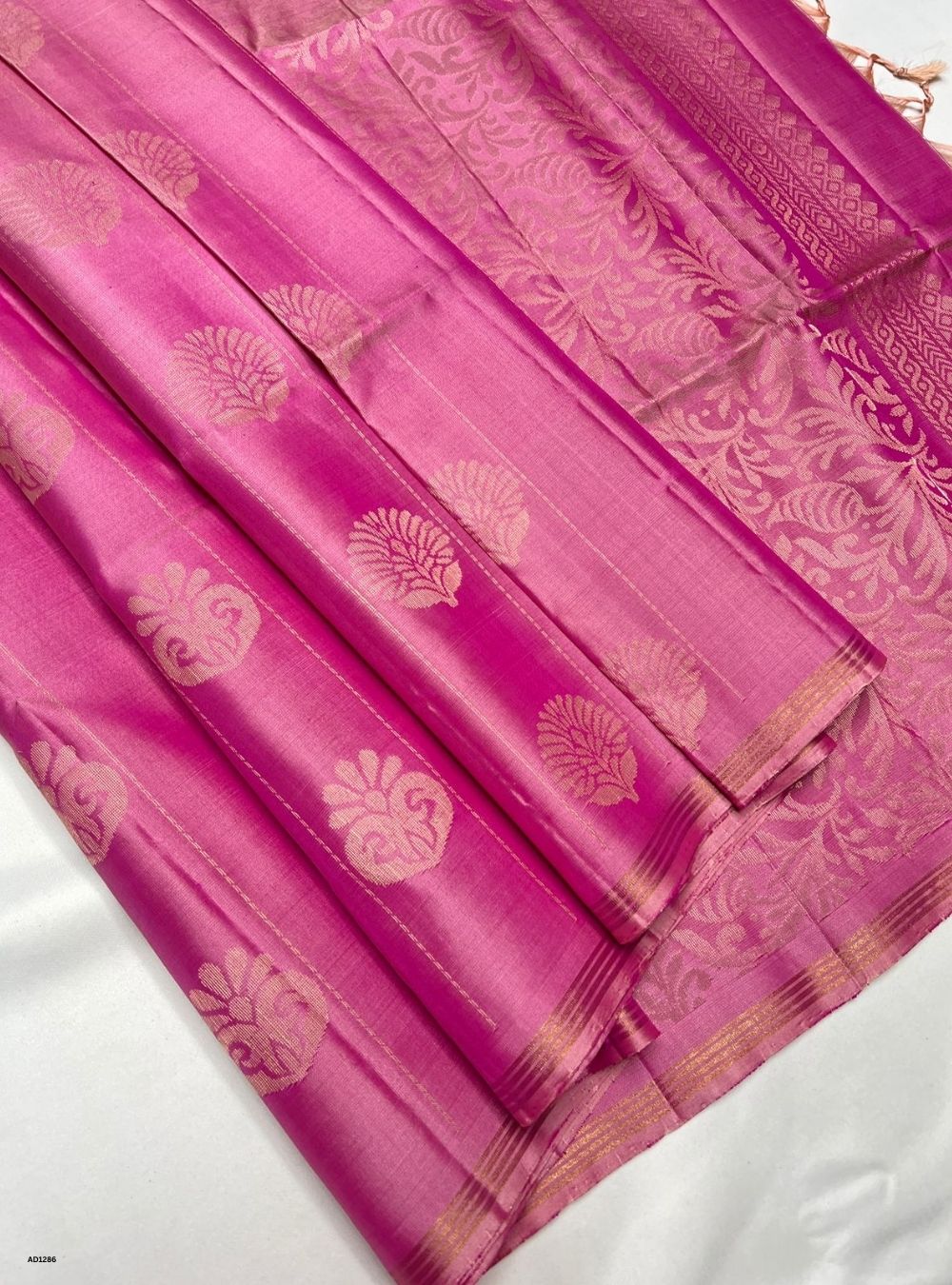 Lotus Pink - Soft Silk Saree