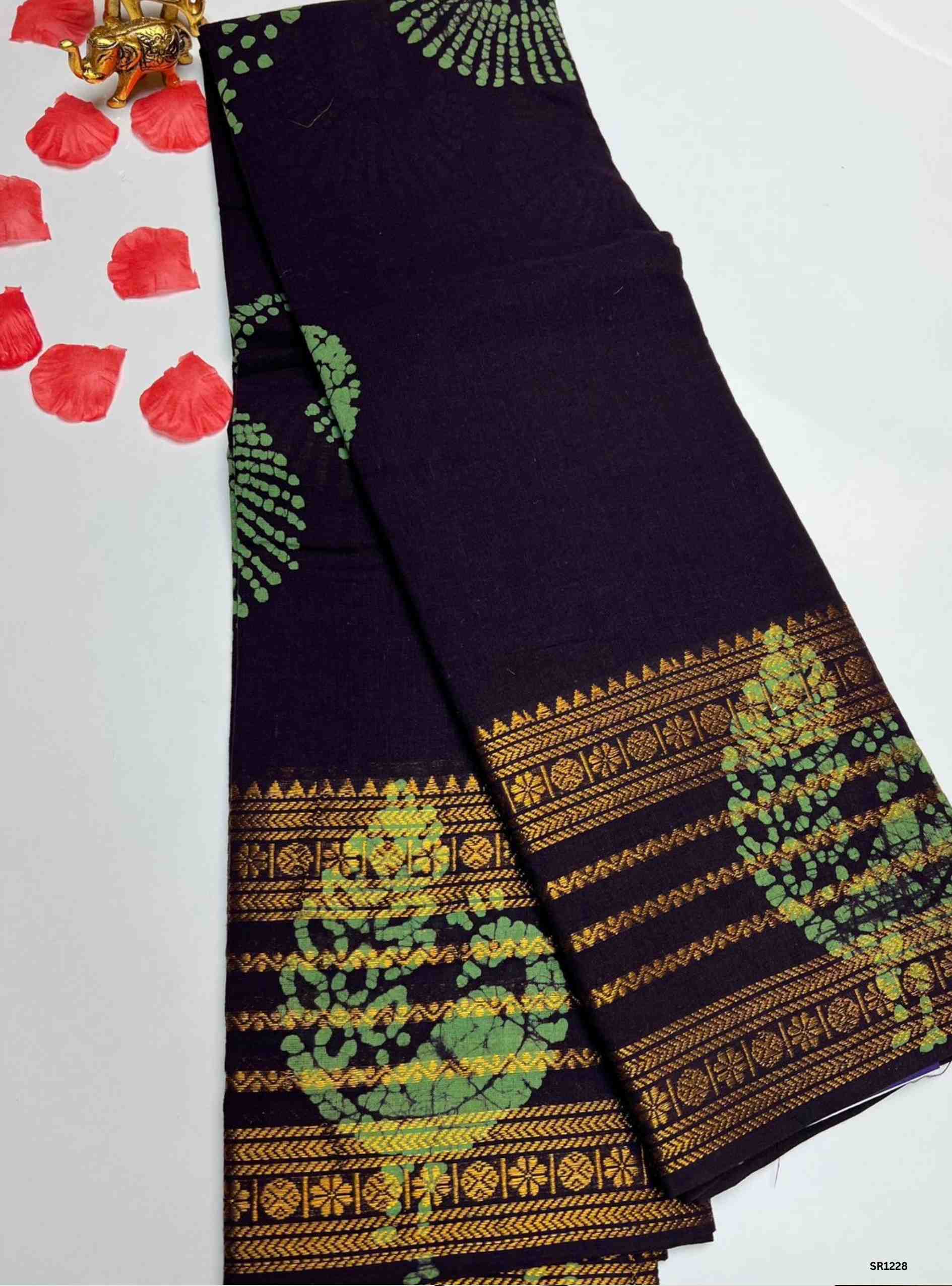 Coffee Brown - Wax Chungudi Cotton