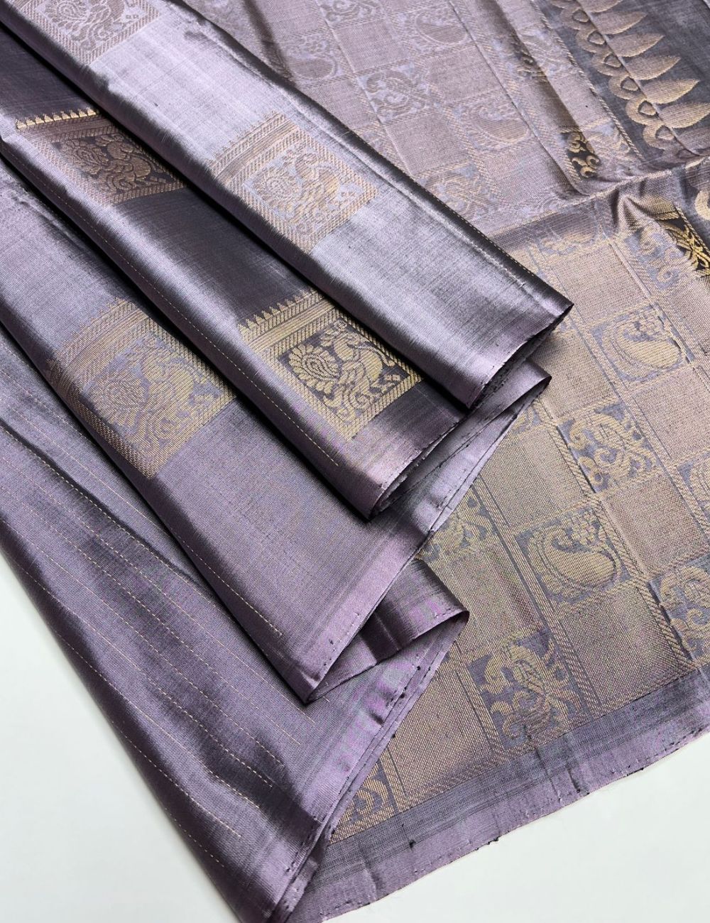 Milky Lavender - Soft Silk Saree