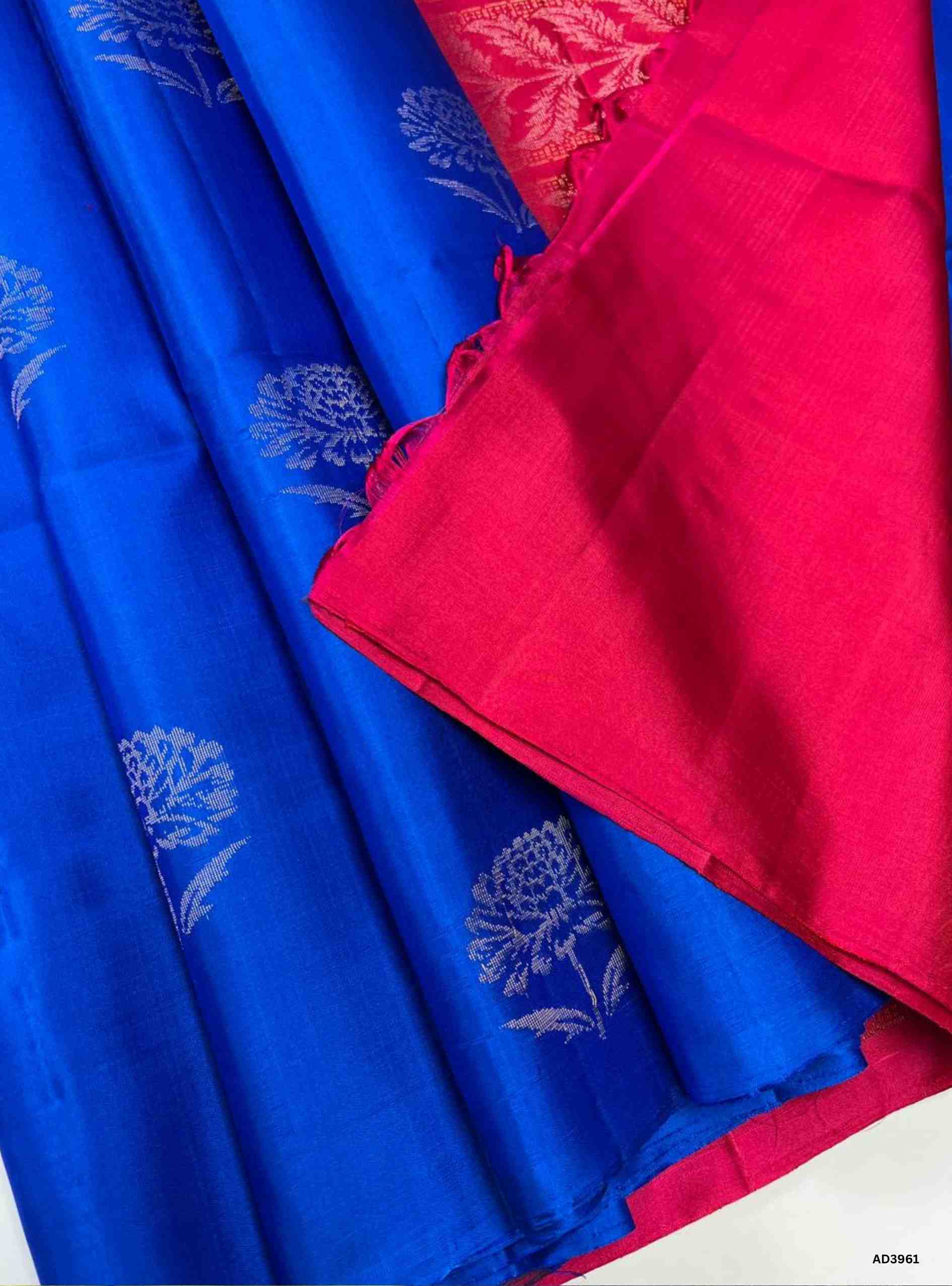 Copper Sulphate- Soft Silk Saree